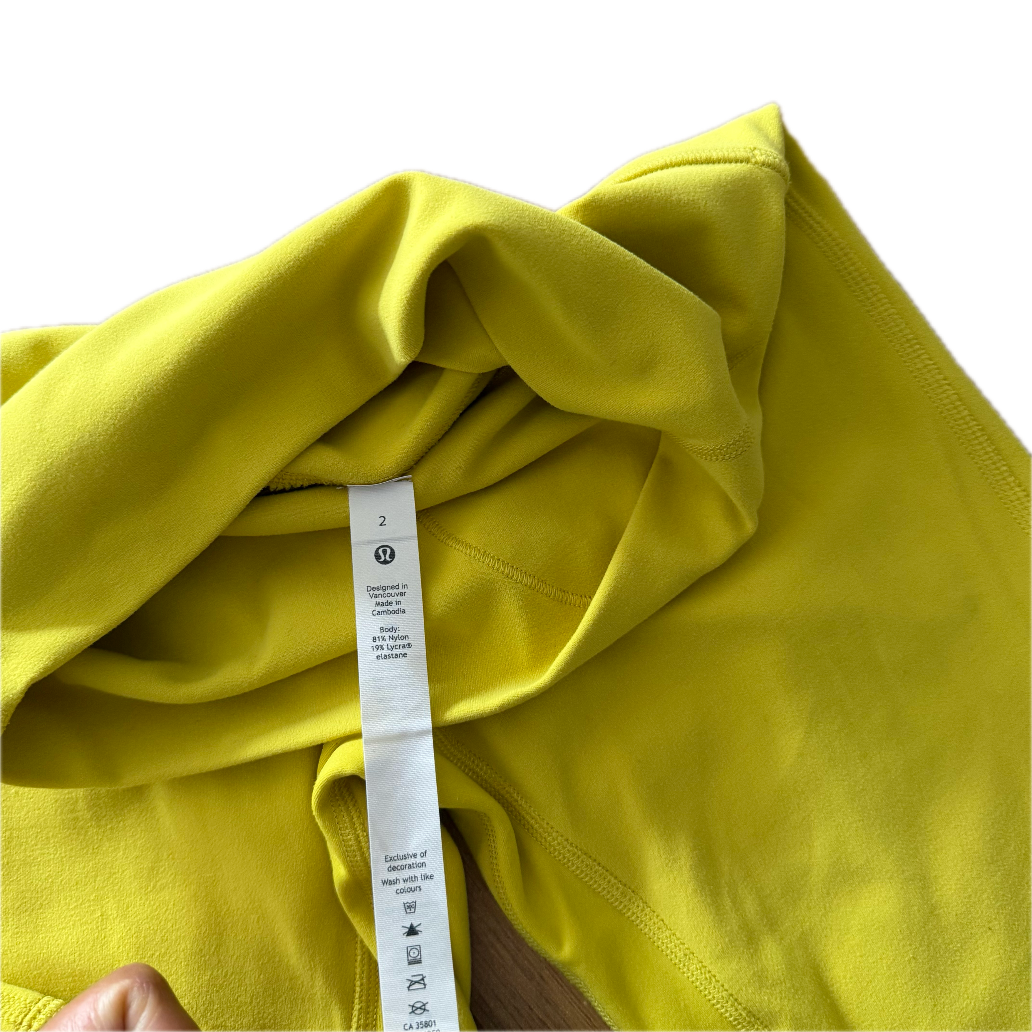 Legging talla 2 amarillo