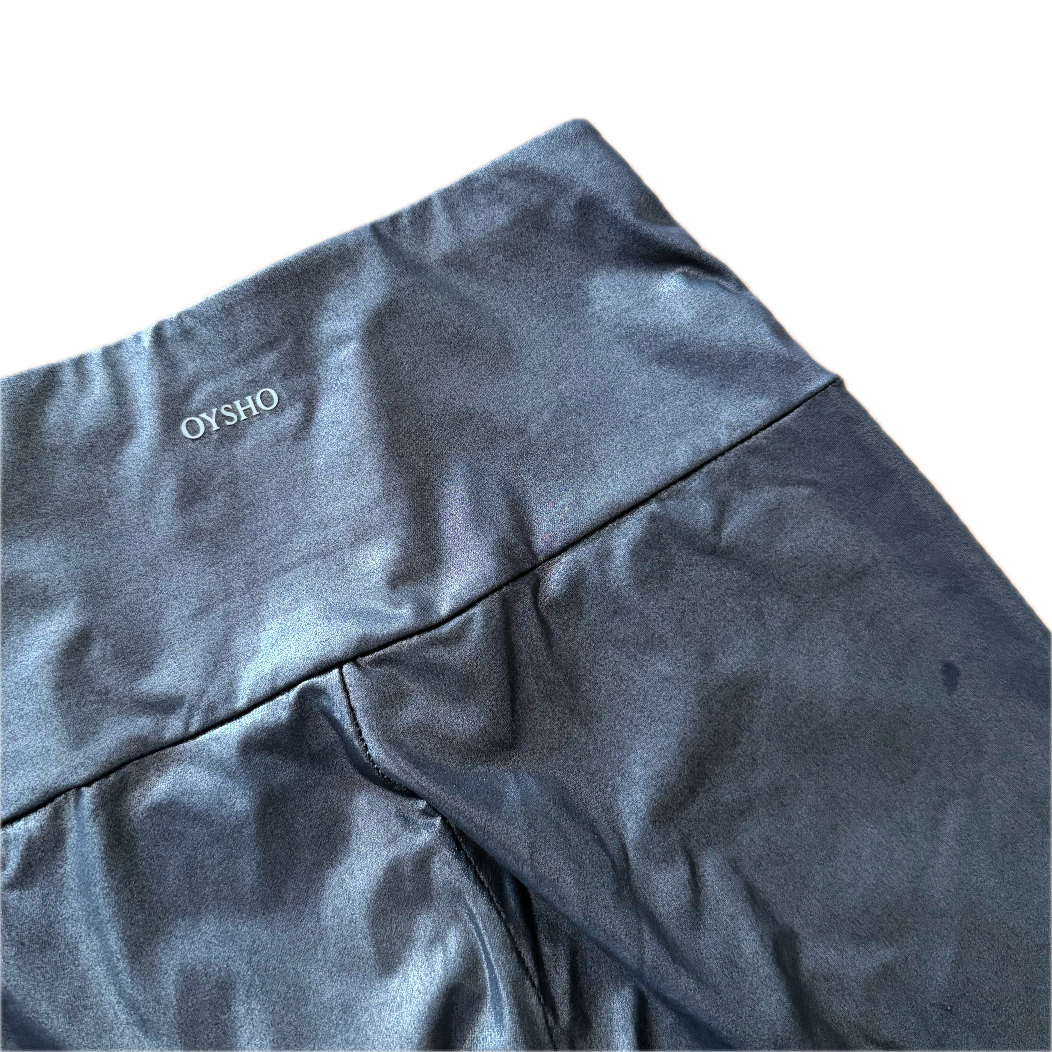 Legging talla XS gris metálico