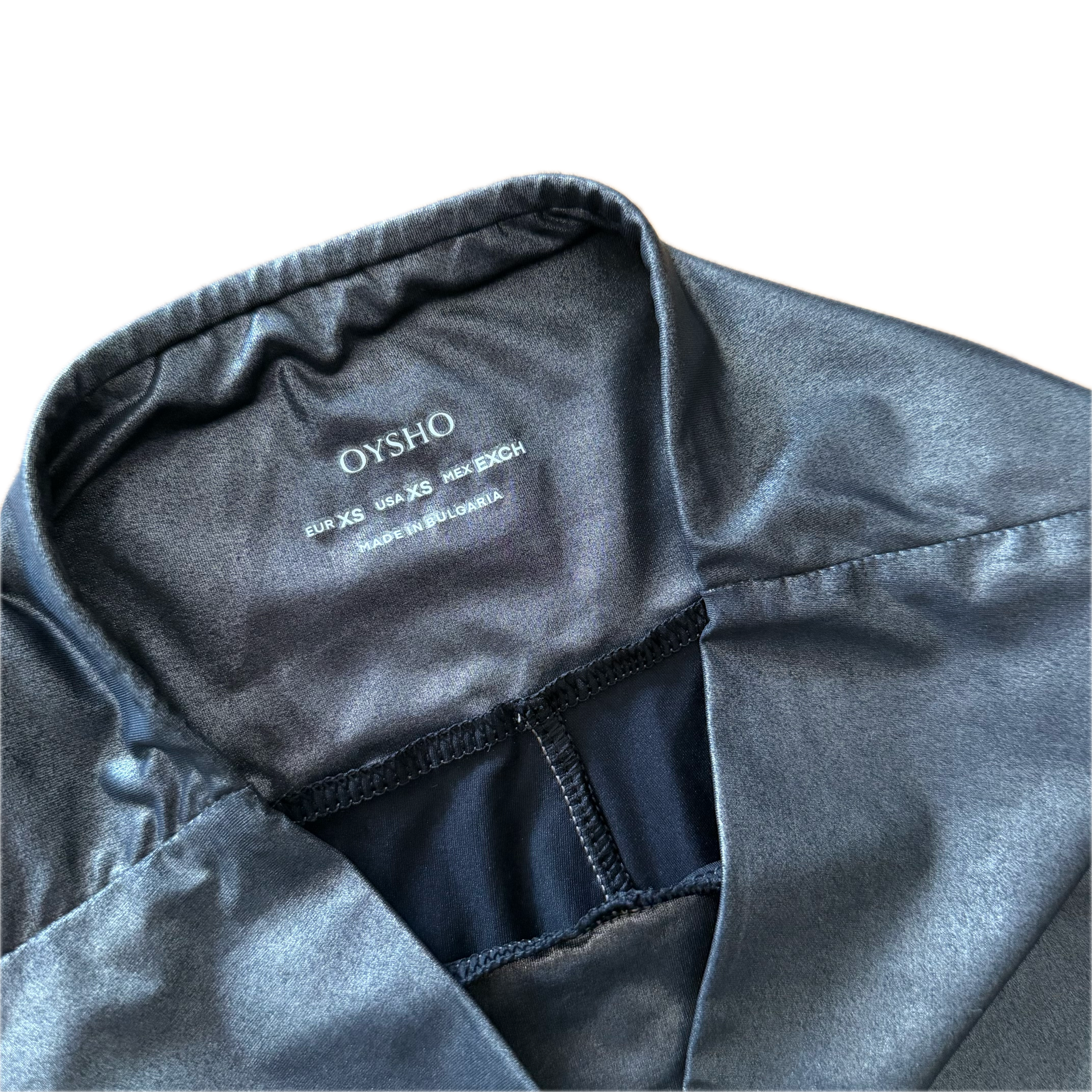 Legging talla XS gris metálico