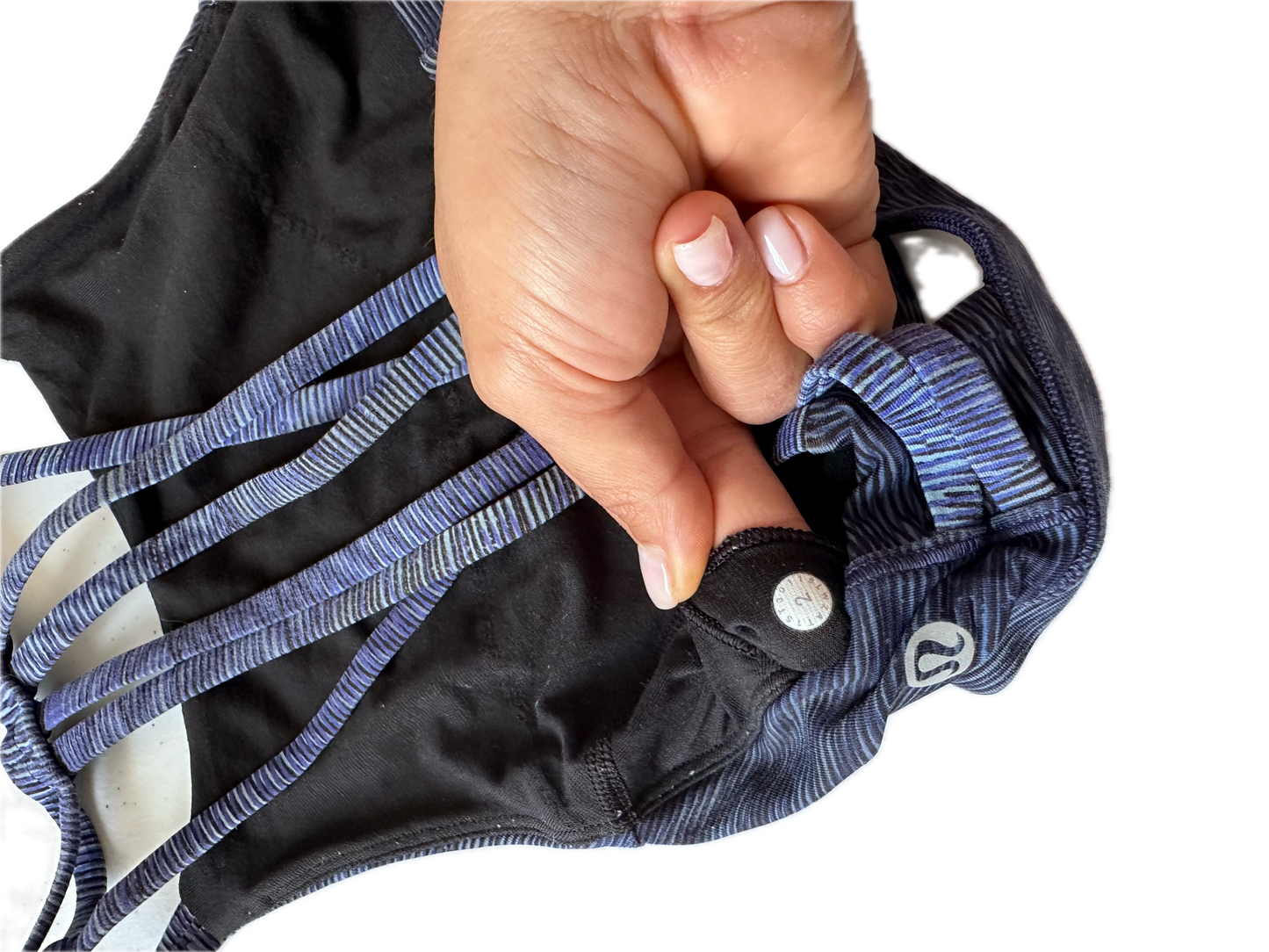 Top 2 Lululemon azul/negro