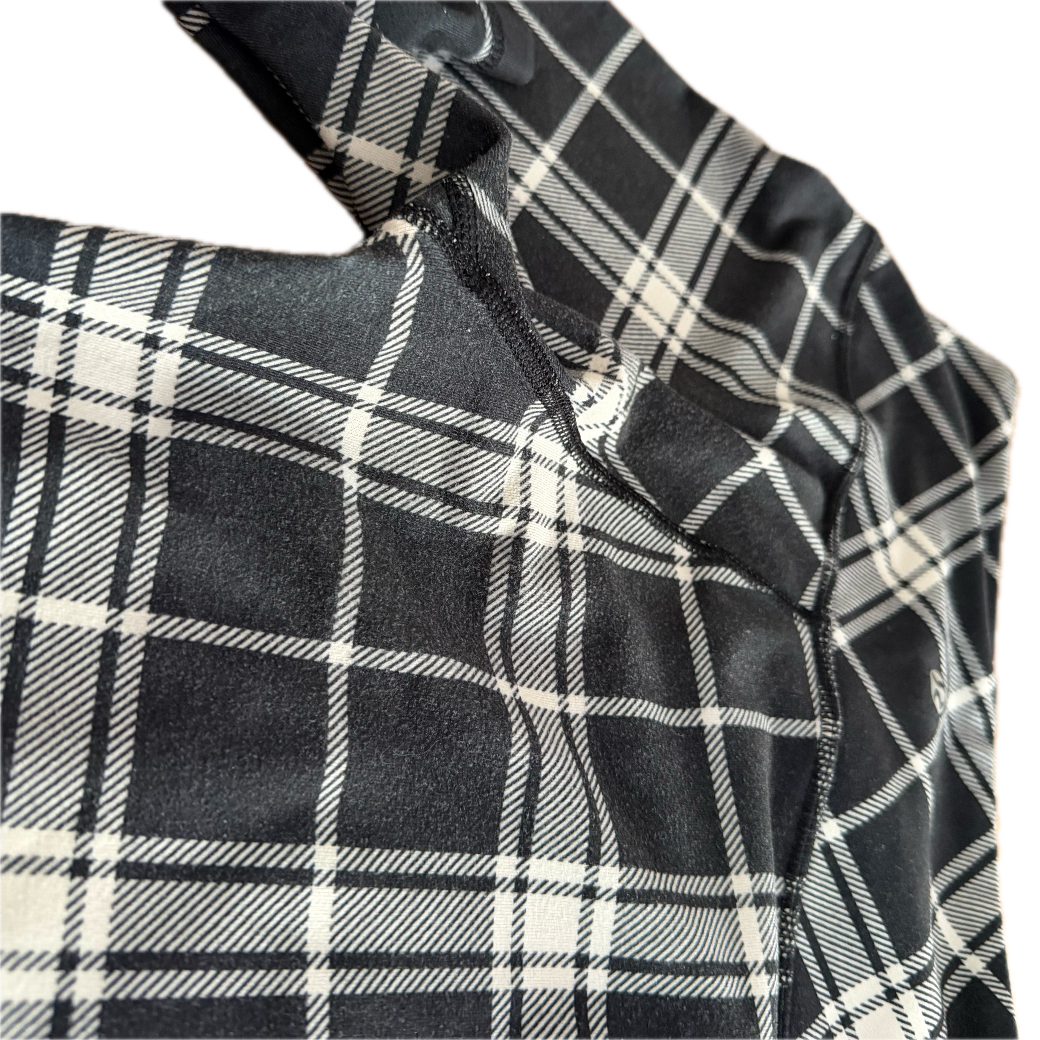 Legging Lululemon talla XS cuadros negro/blanco