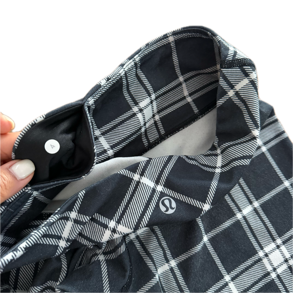 Legging Lululemon talla XS cuadros negro/blanco