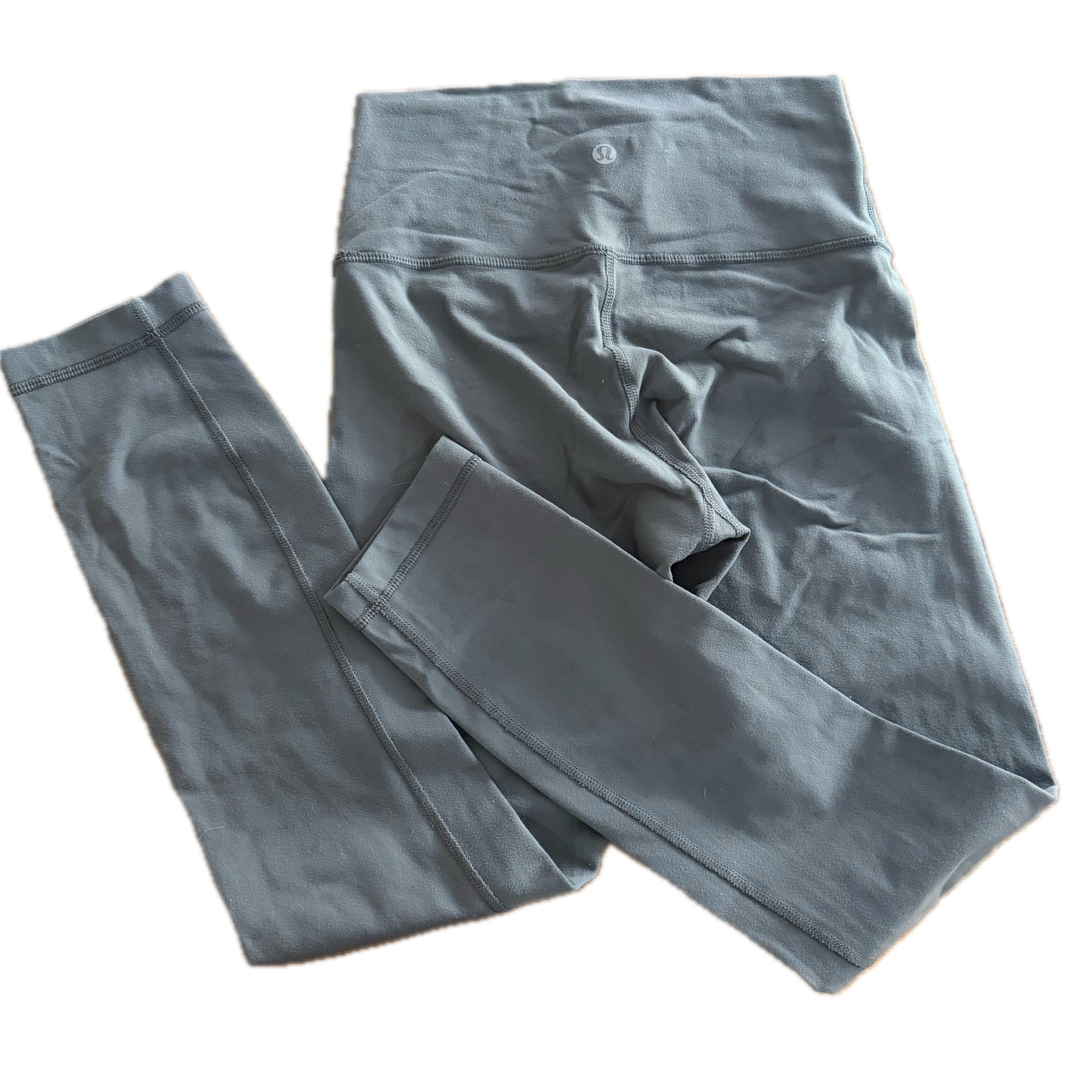 Legging Lululemon talla 4 gris claro tela Nulu™