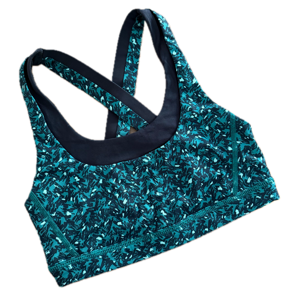 Top talla 4 print verde y negro