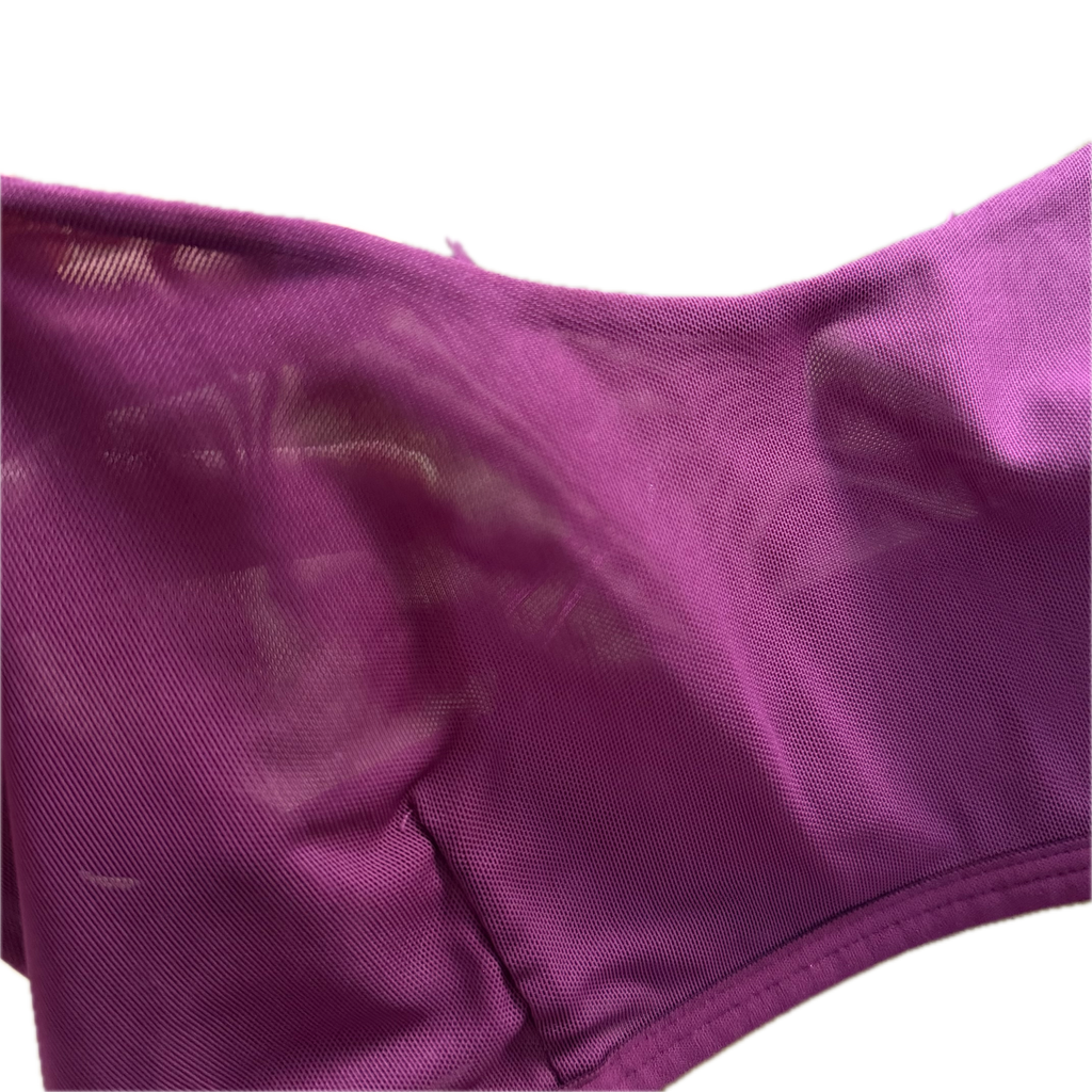 Bralette ALO talla CH color vino tela mesh