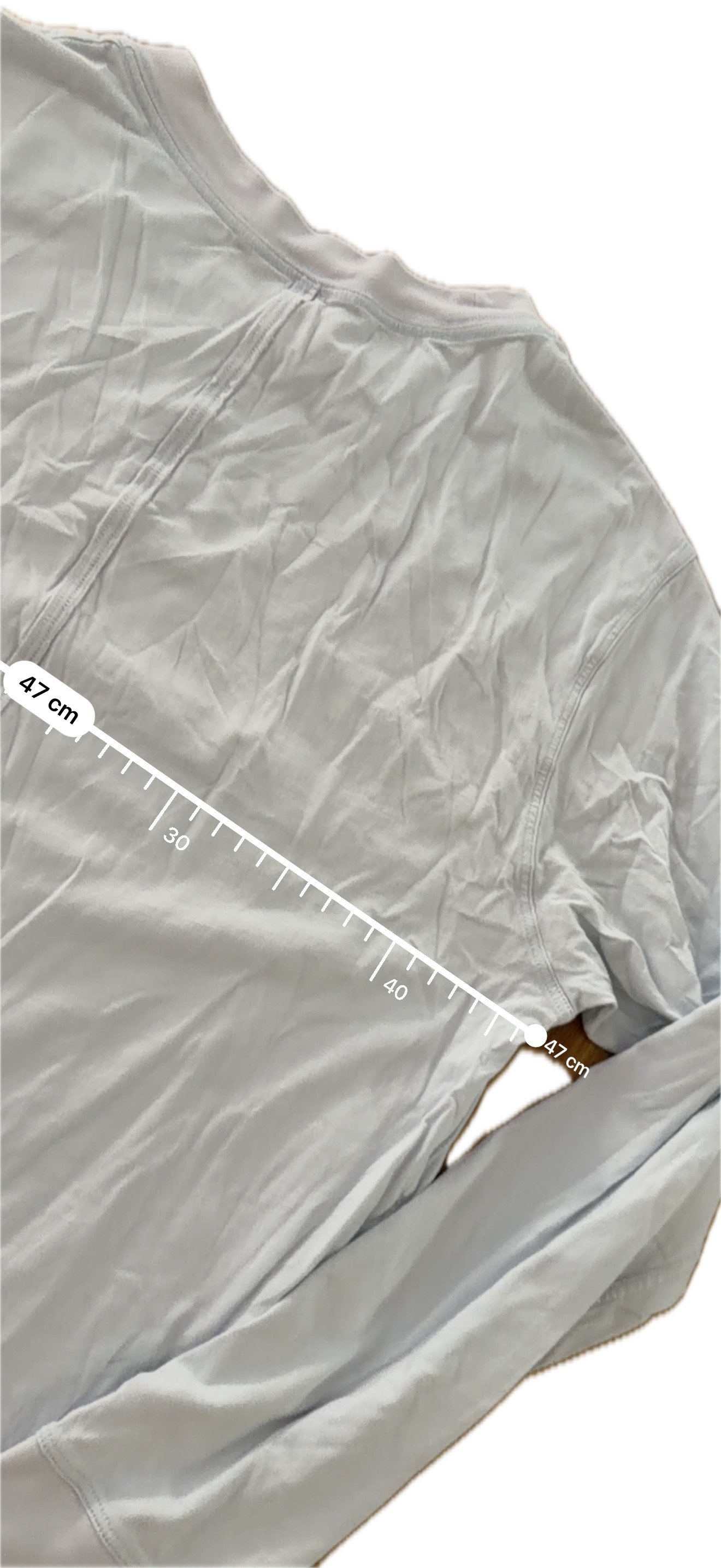 Playera Lululemon talla 6 blanca tela Vitasea™