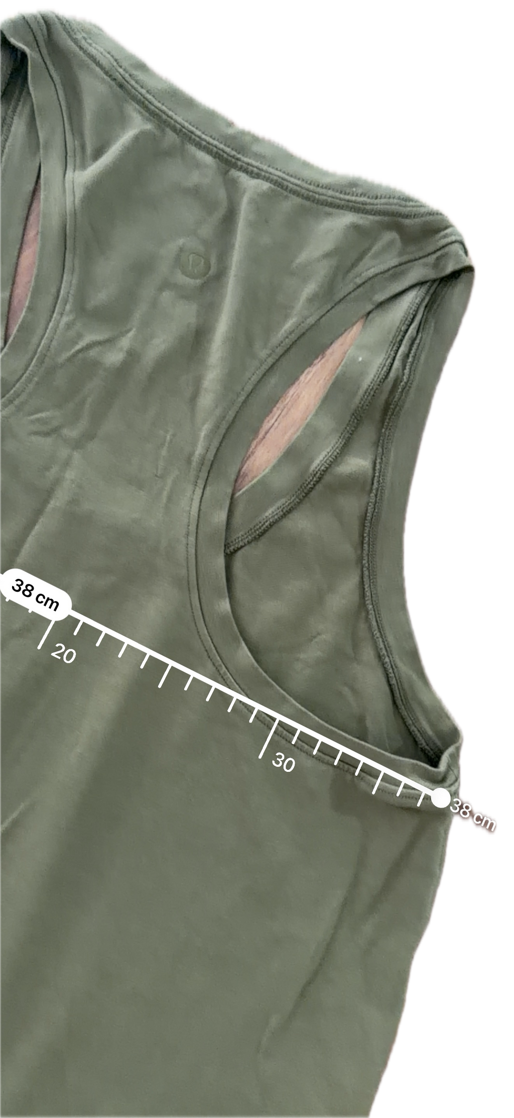 Tank Lululemon talla 6 verde tela Vitasea™