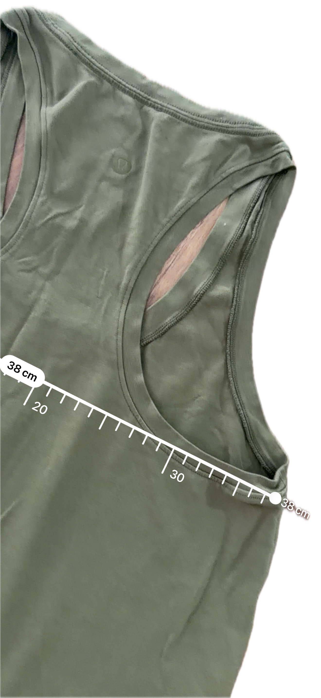 Tank Lululemon talla 6 verde tela Vitasea™