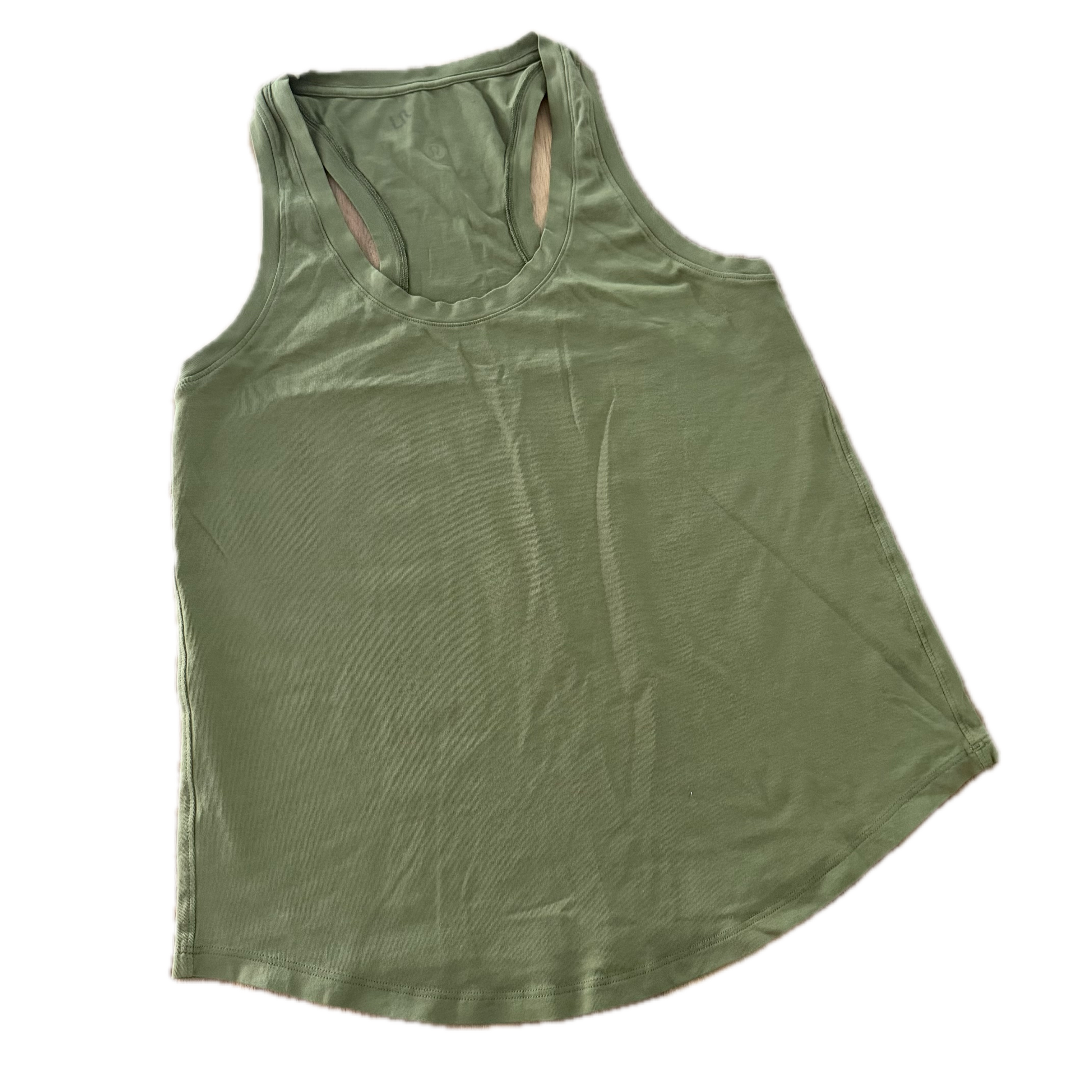 Tank Lululemon talla 6 verde tela Vitasea™