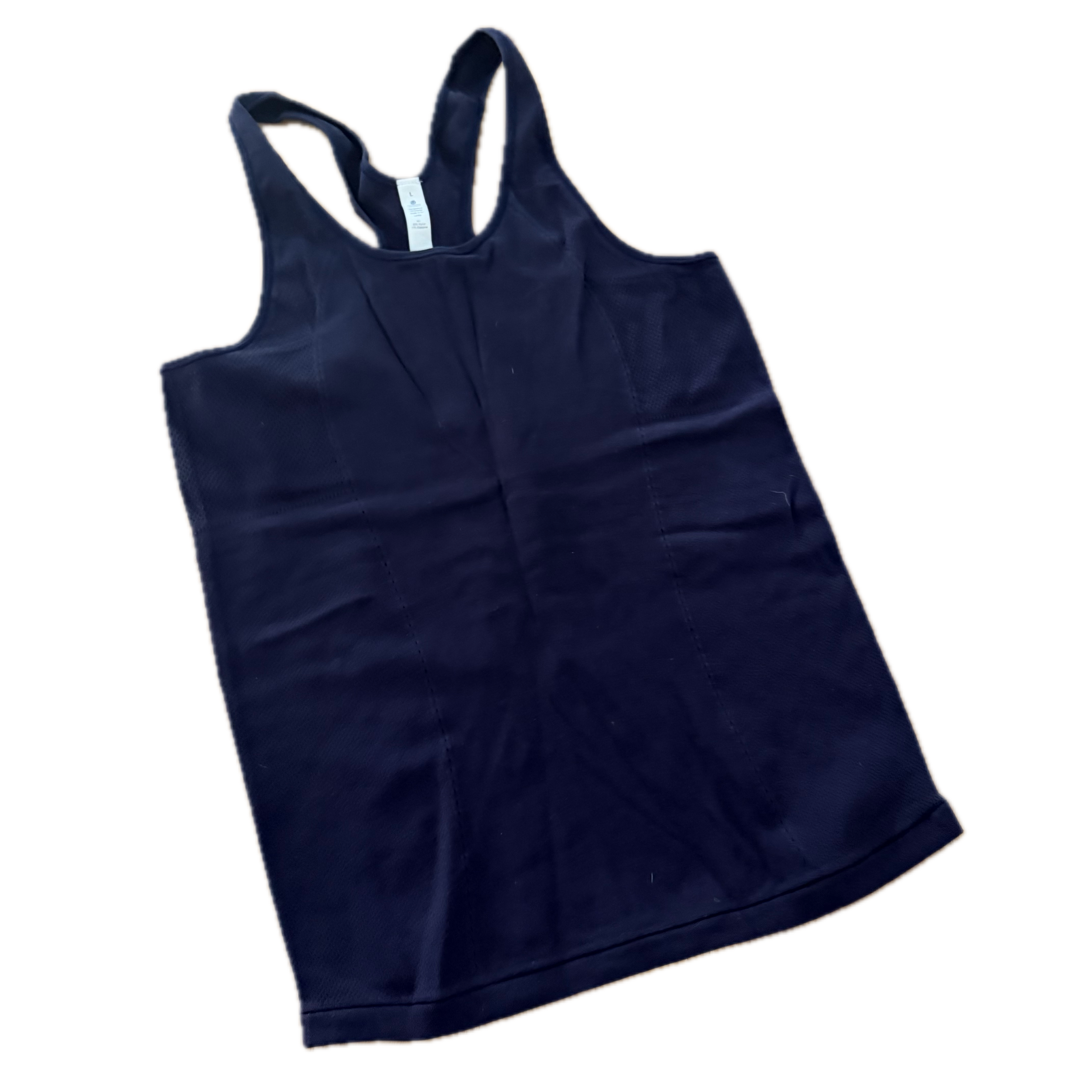 Tank Lululemon talla L azul marino tela Silverescent®