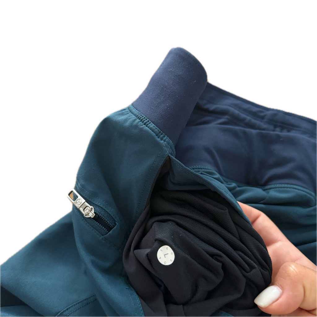 Short Lululemon talla L azul aqua tela Nulux™ para hombre