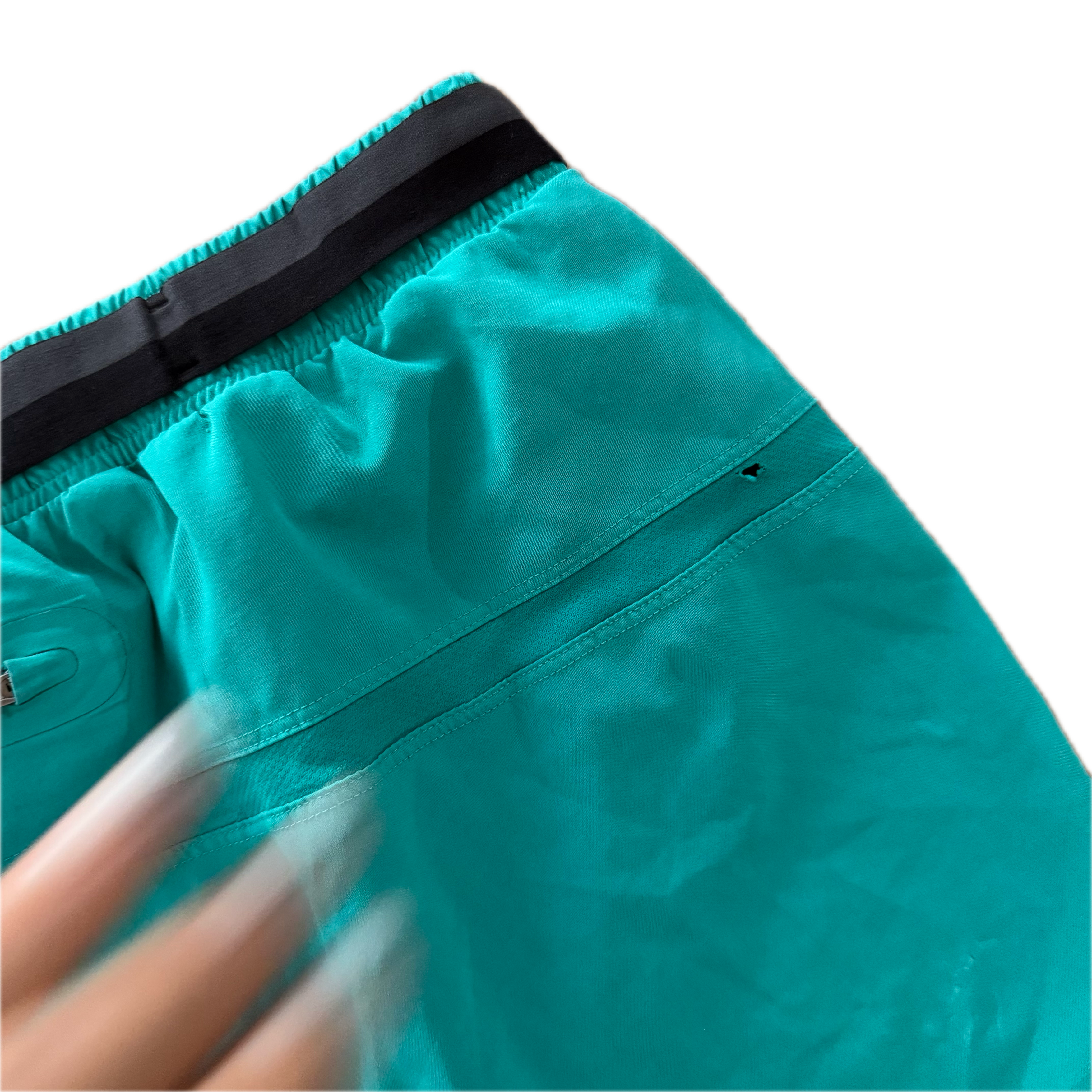 Short Lululemon talla XL azul aqua tela Nulux™ para hombre