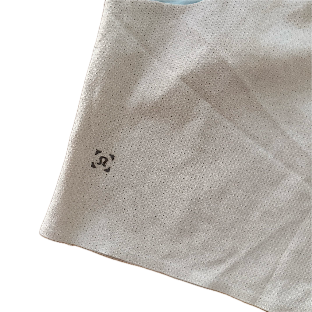 Short Lululemon talla XL azul y blanco tela Nulux™ para hombre