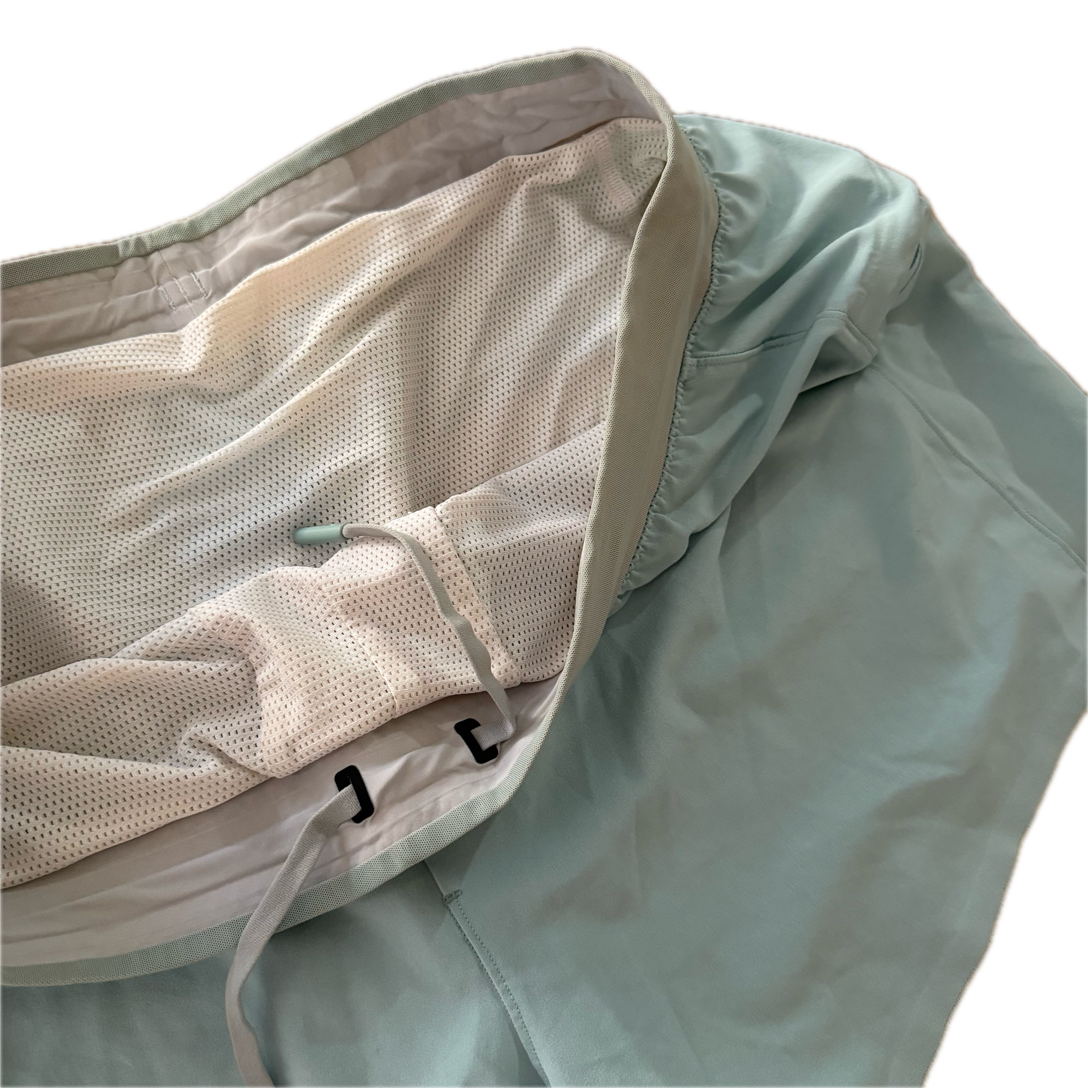 Short Lululemon talla XL azul y blanco tela Nulux™ para hombre