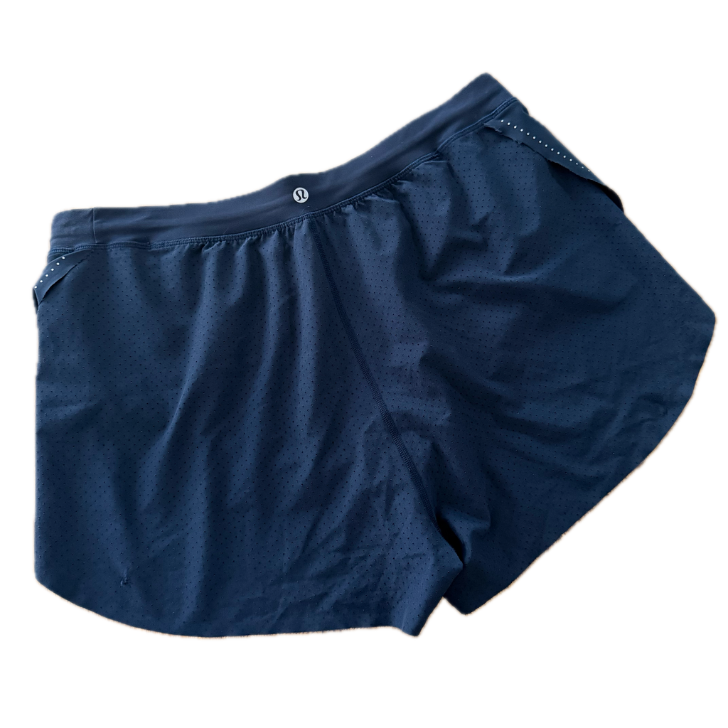 Short Lululemon talla 12 azul tela Nulux™