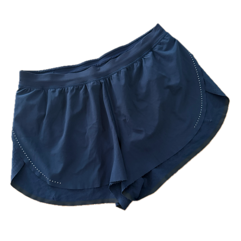 Short Lululemon talla 12 azul tela Nulux™