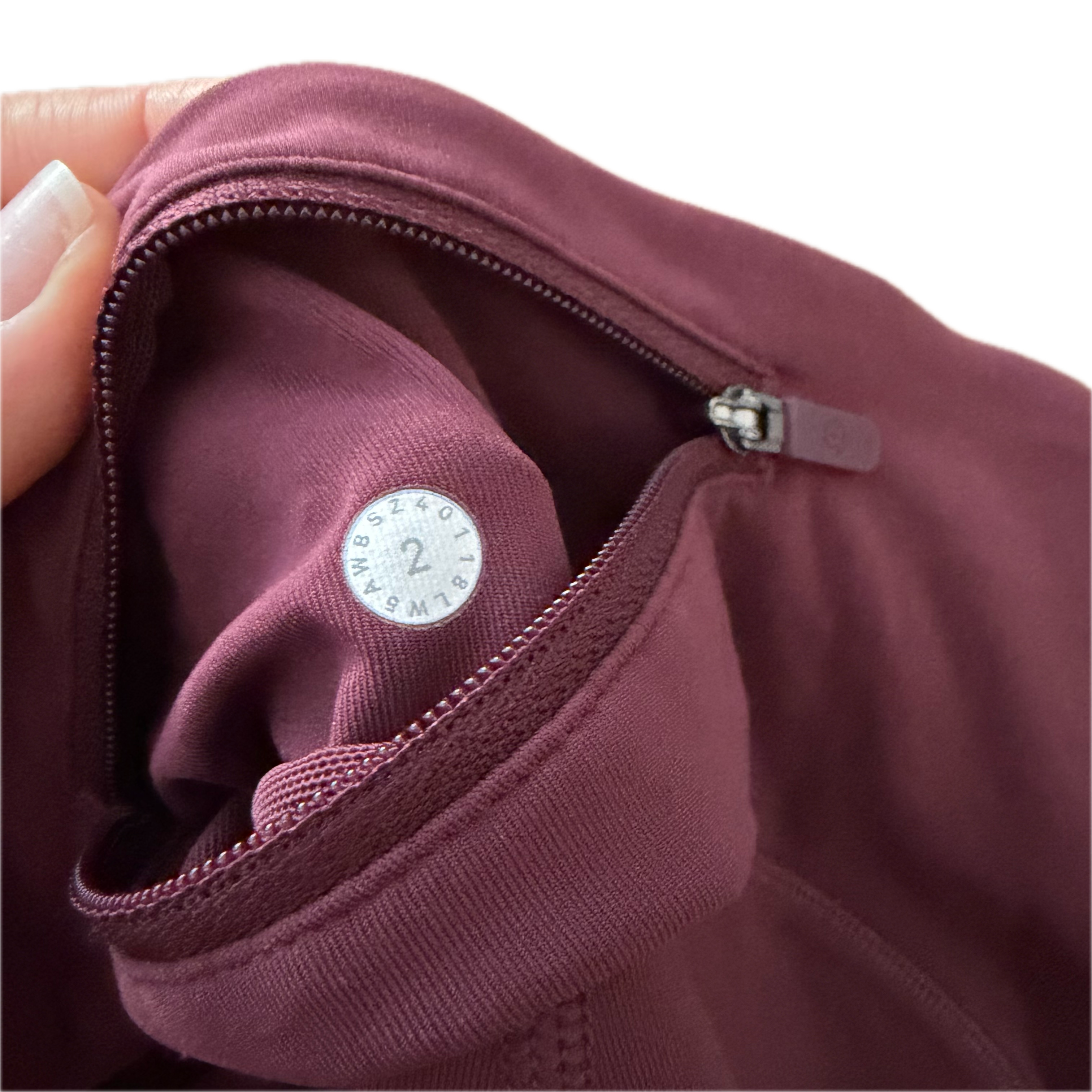 Legging Lululemon talla 2 color vino tela Luxtreme™