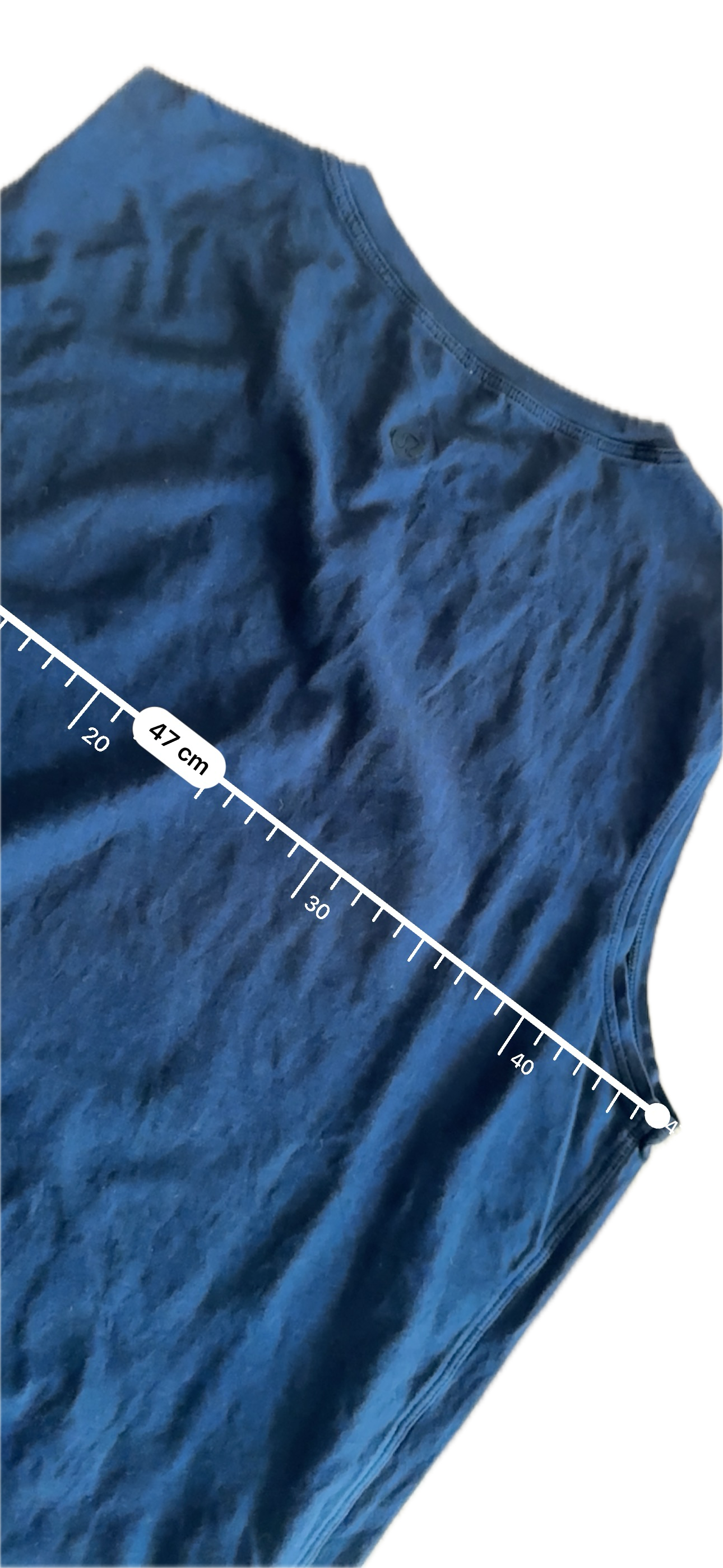 Tank 8 negra de algodón