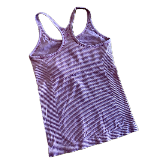 Tank top 8 rosa acanalada