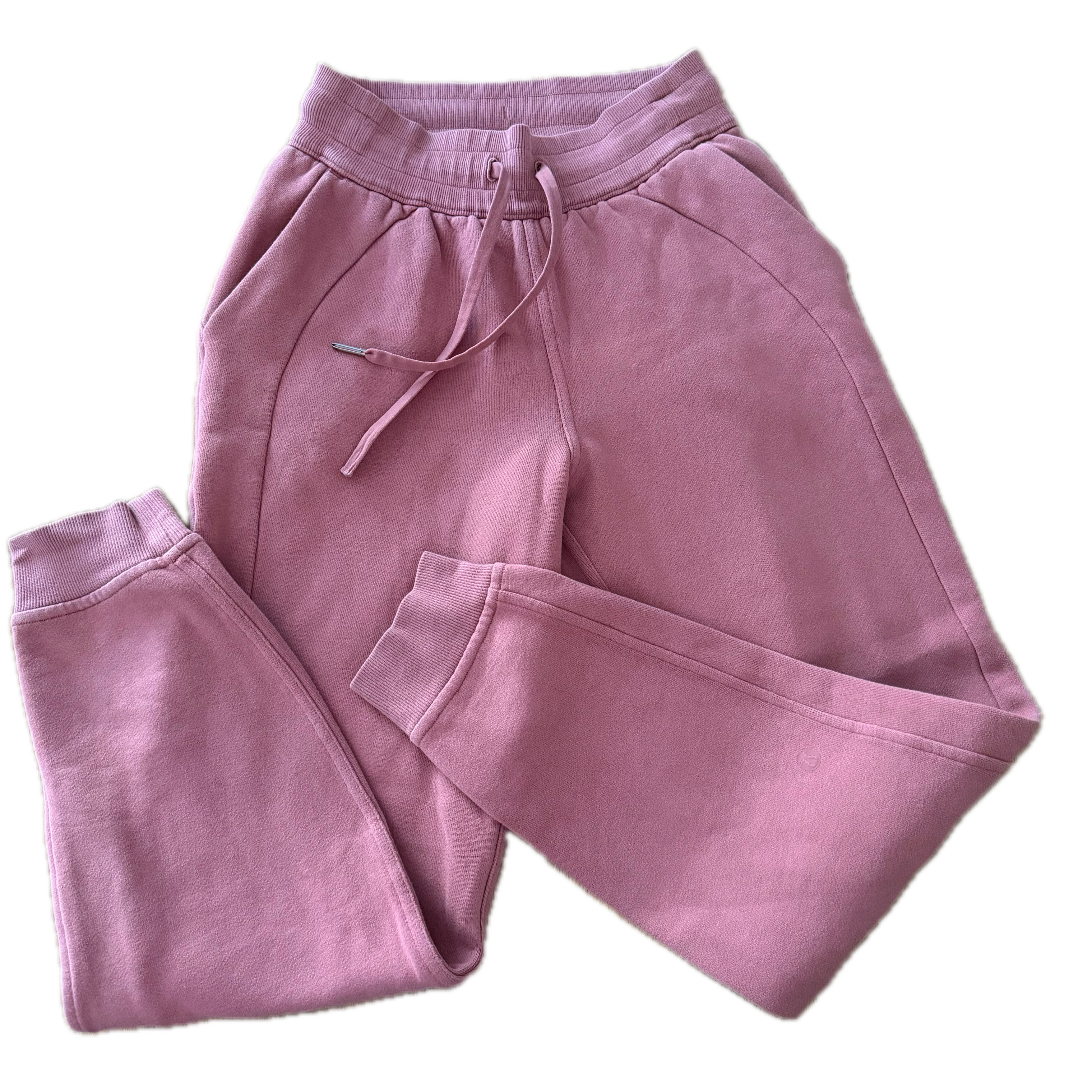 Pants Lululemon talla 2 color rosa tela Luon®