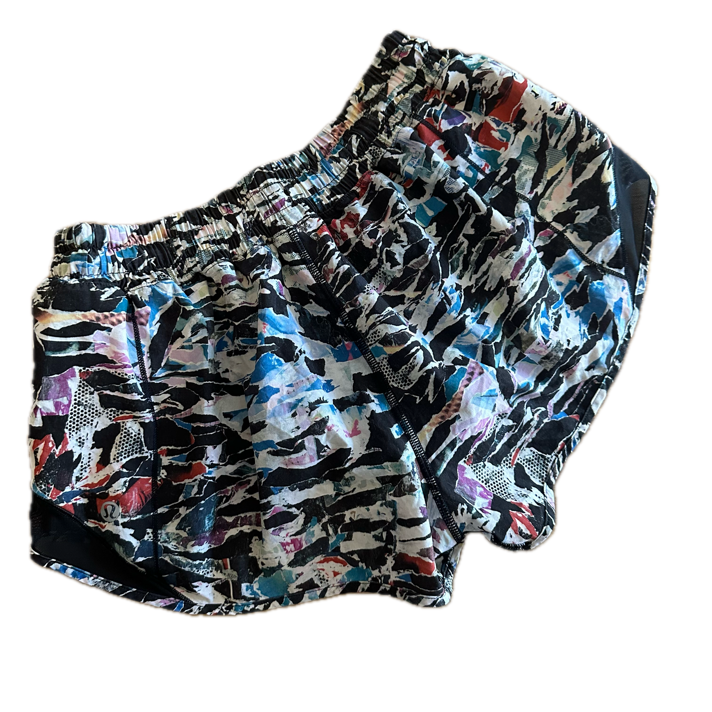 Short 8 print blanco y colores