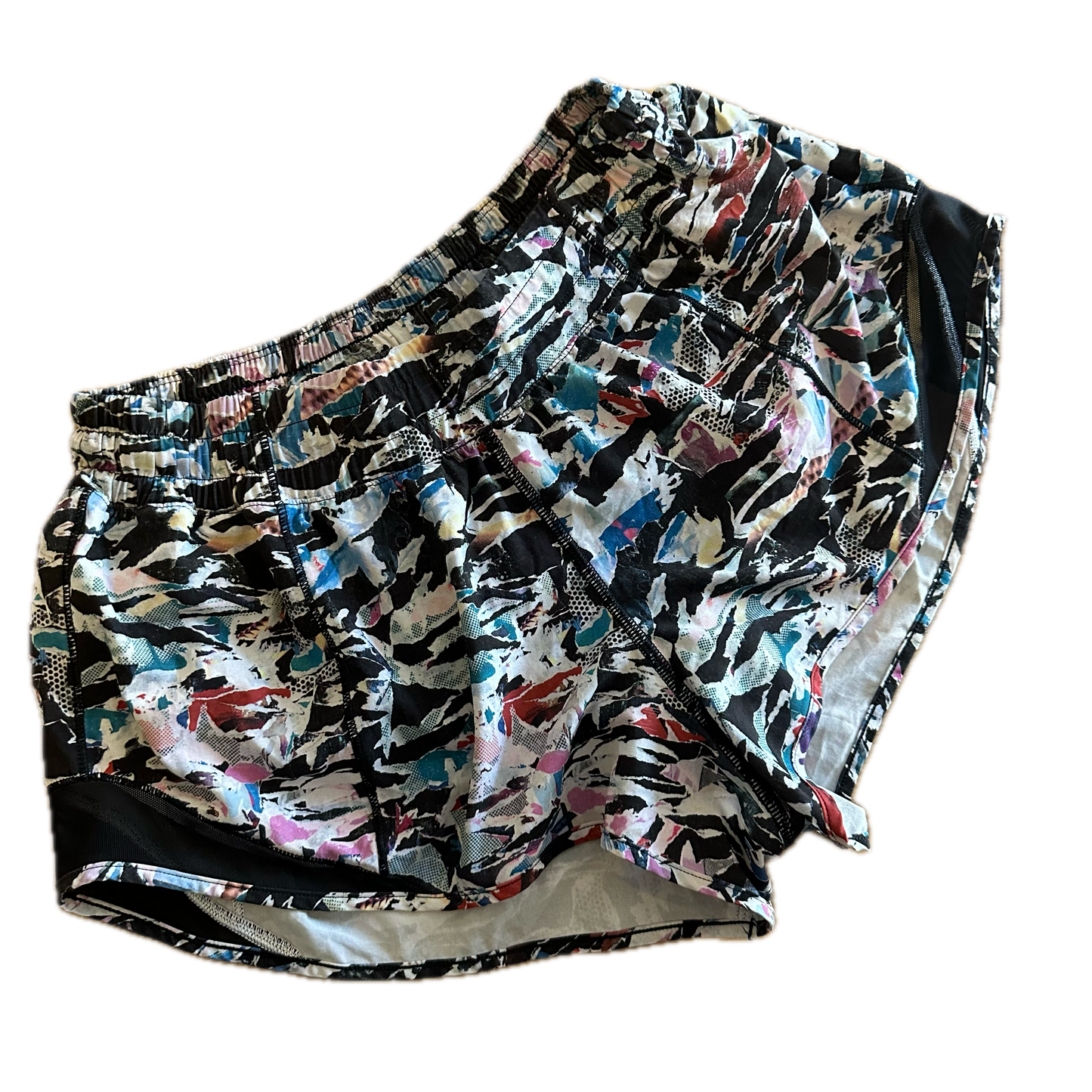 Short 8 print blanco y colores