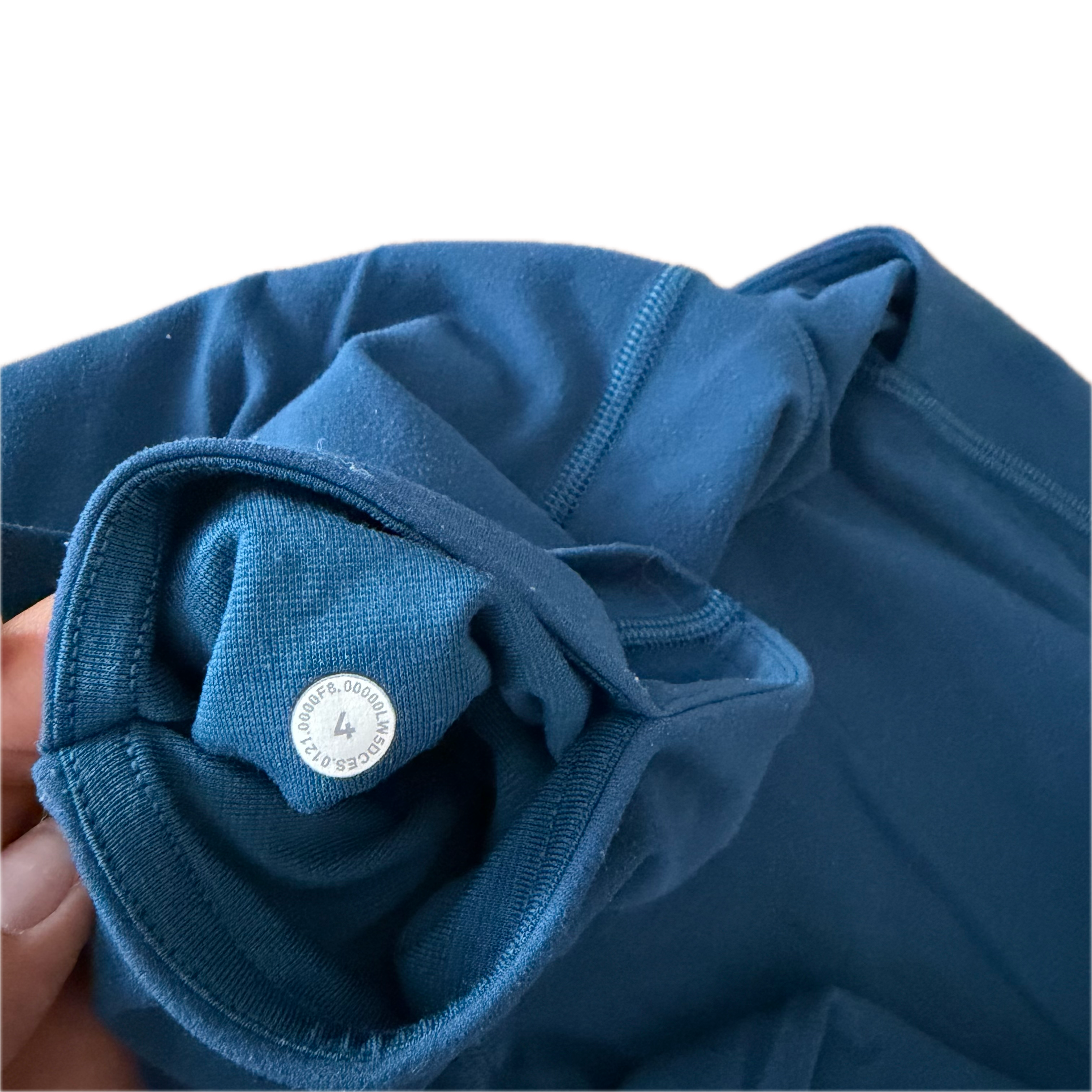 Legging Lululemon talla 4 color azul tela Nulu™