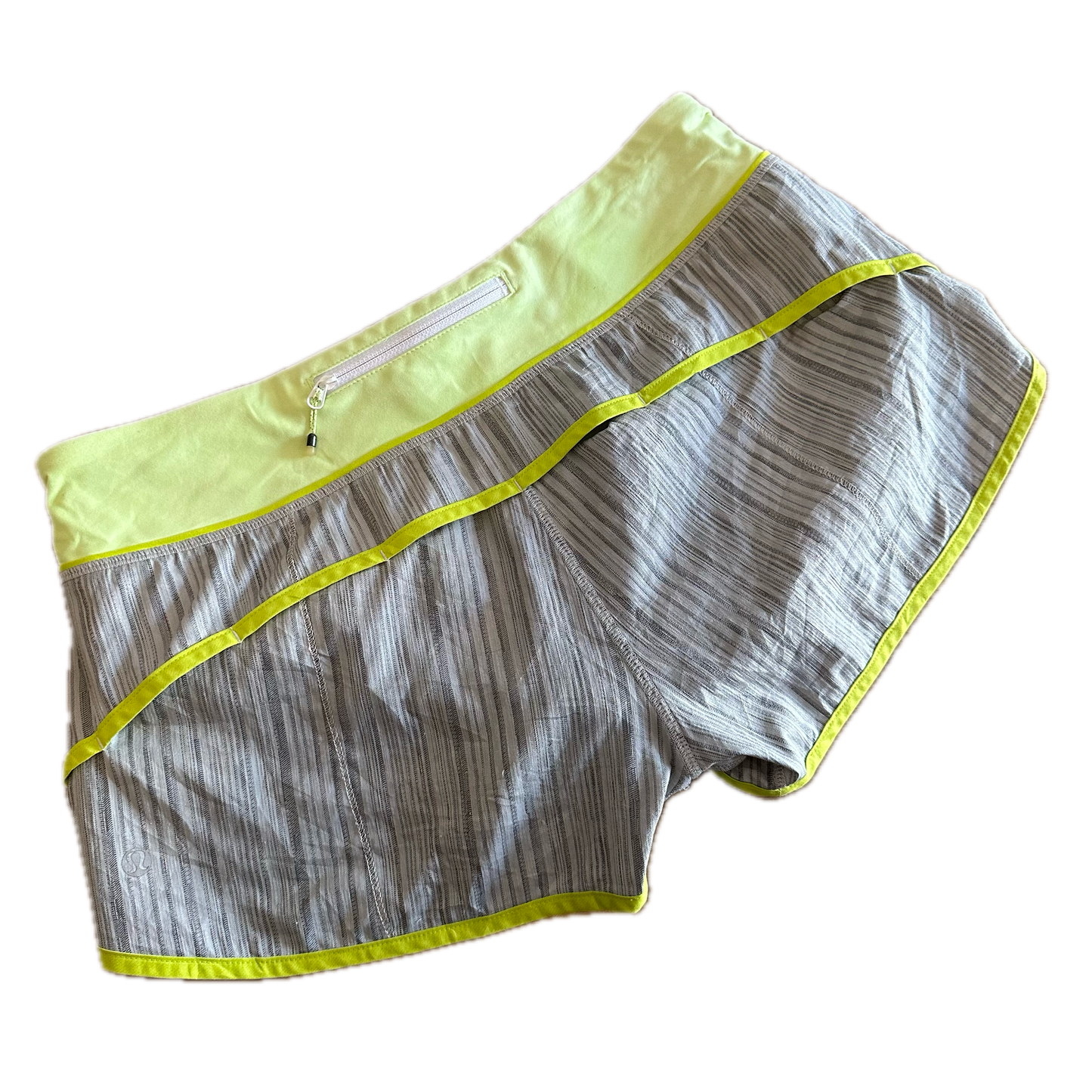 Short 8 amarillo para running