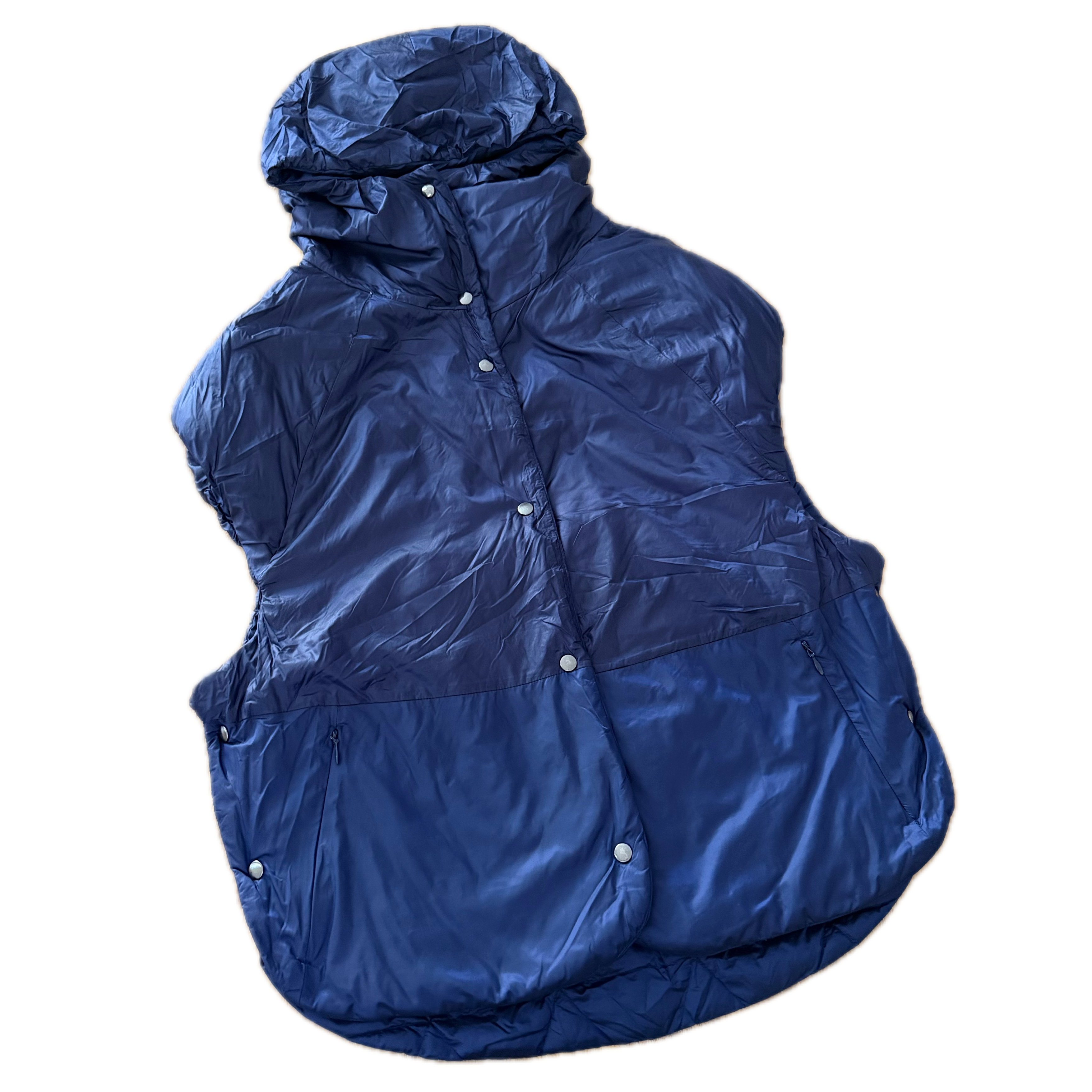 Chaleco Lululemon talla 4 color azul doble vista tela Warpstreme™