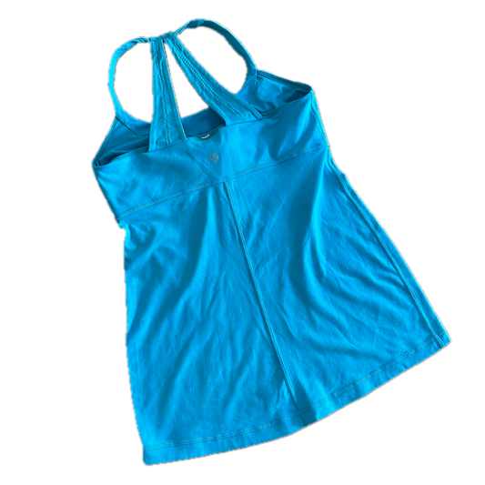 Tank top 6 halter azul fosfo