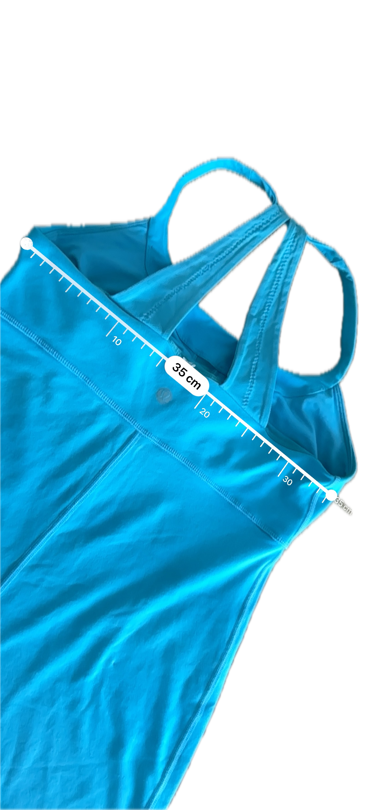 Tank top 6 halter azul fosfo