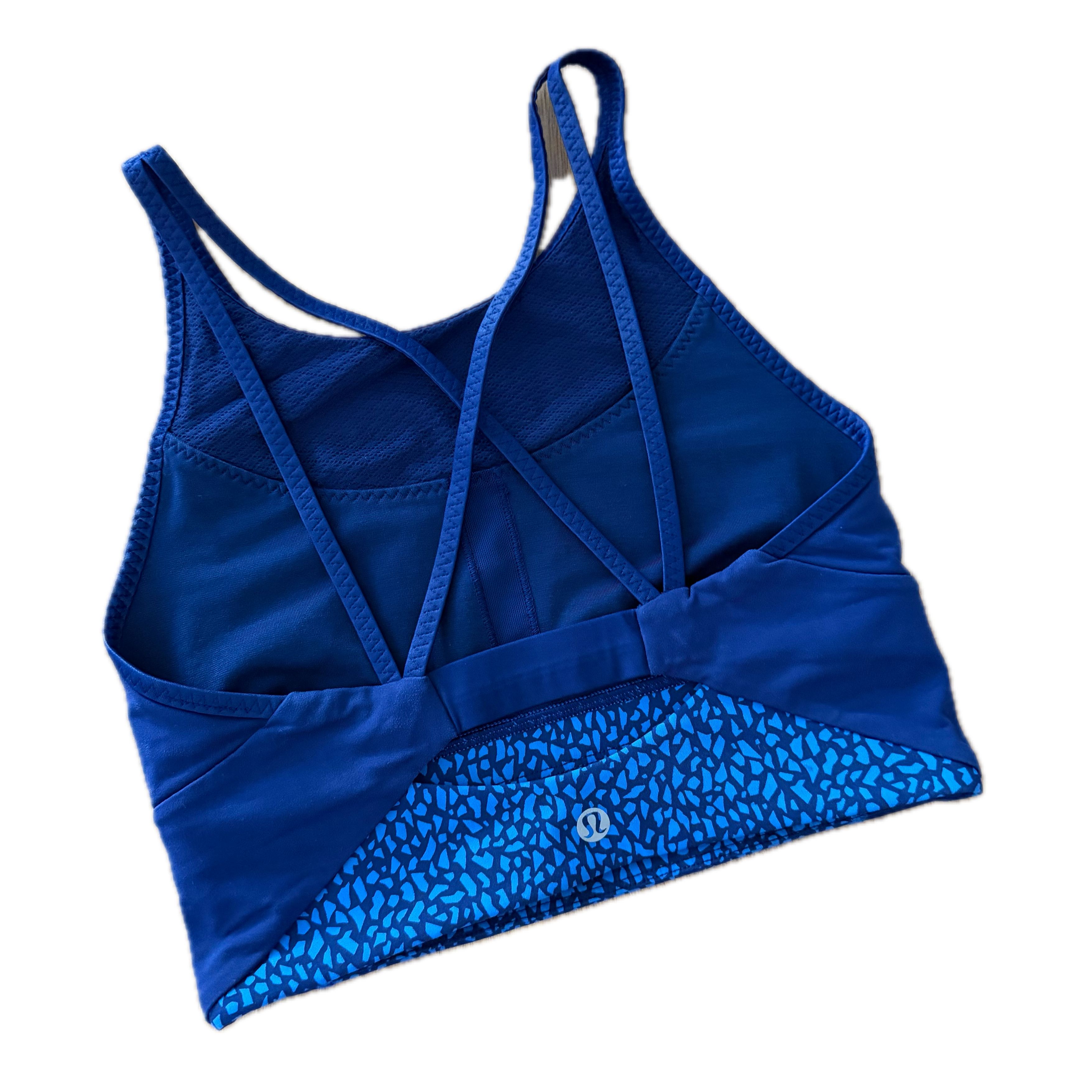 Crop top Lululemon talla 4 color azul tela Luxtreme™