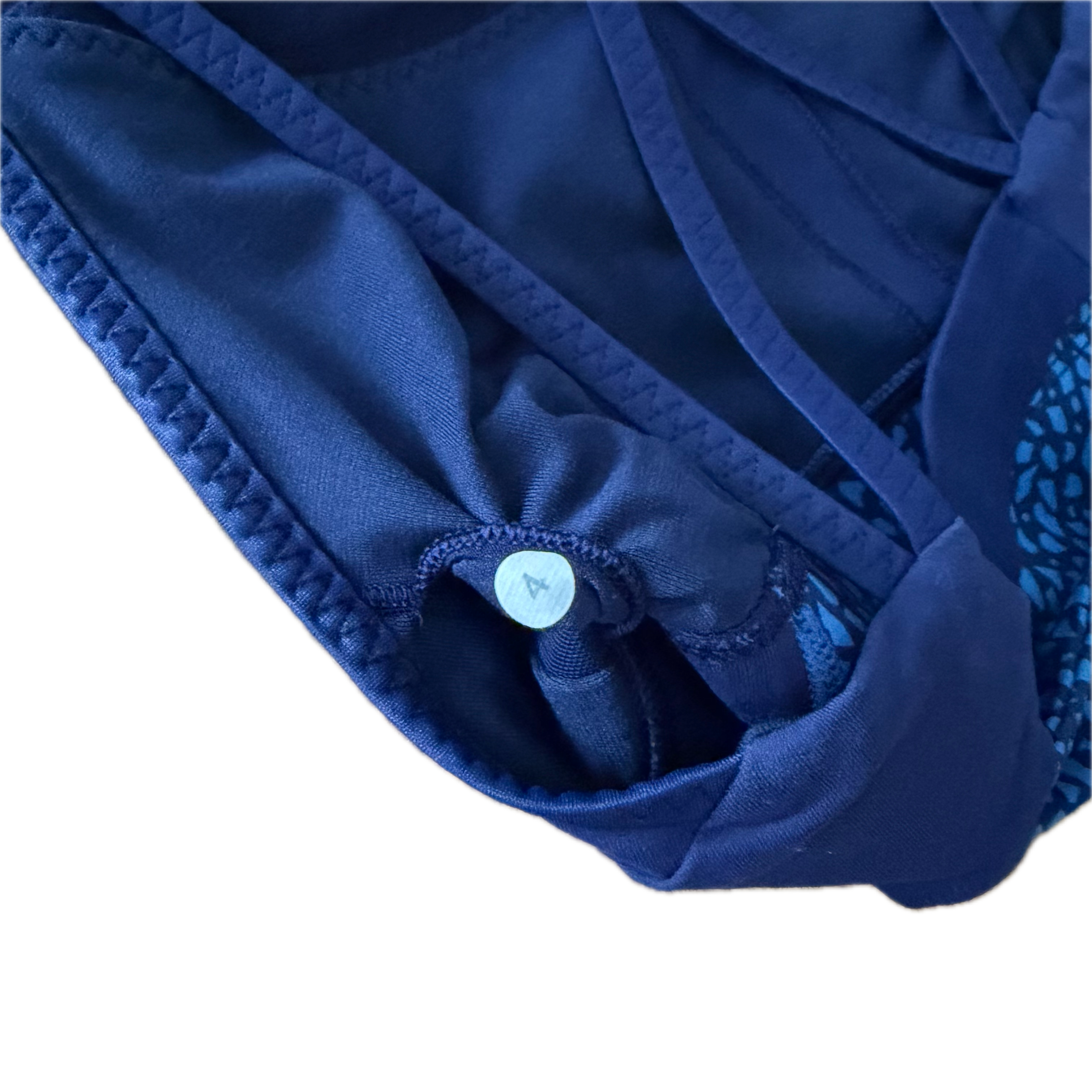 Crop top Lululemon talla 4 color azul tela Luxtreme™