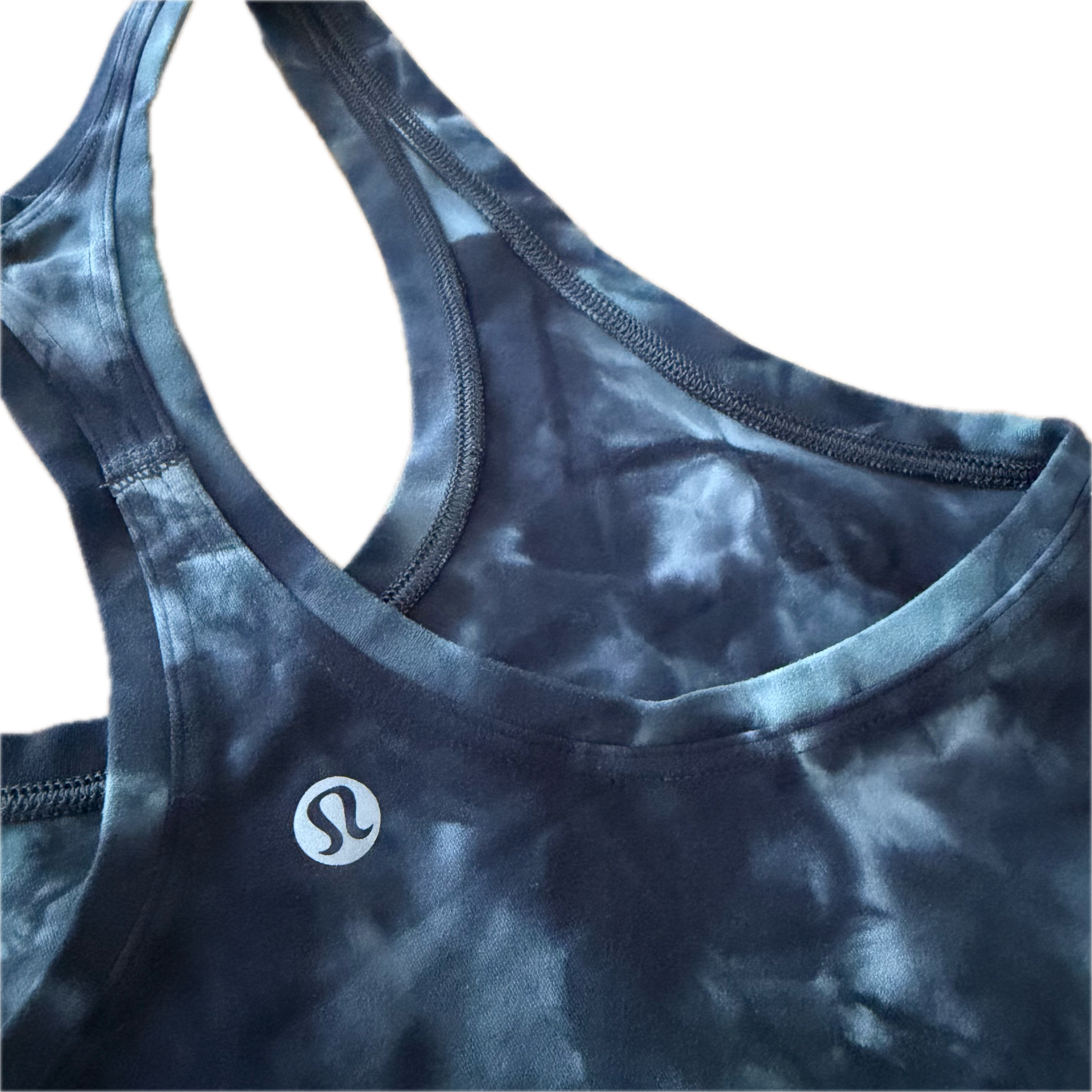 Tank Lululemon talla 4 color smoke azul tela Nulu™
