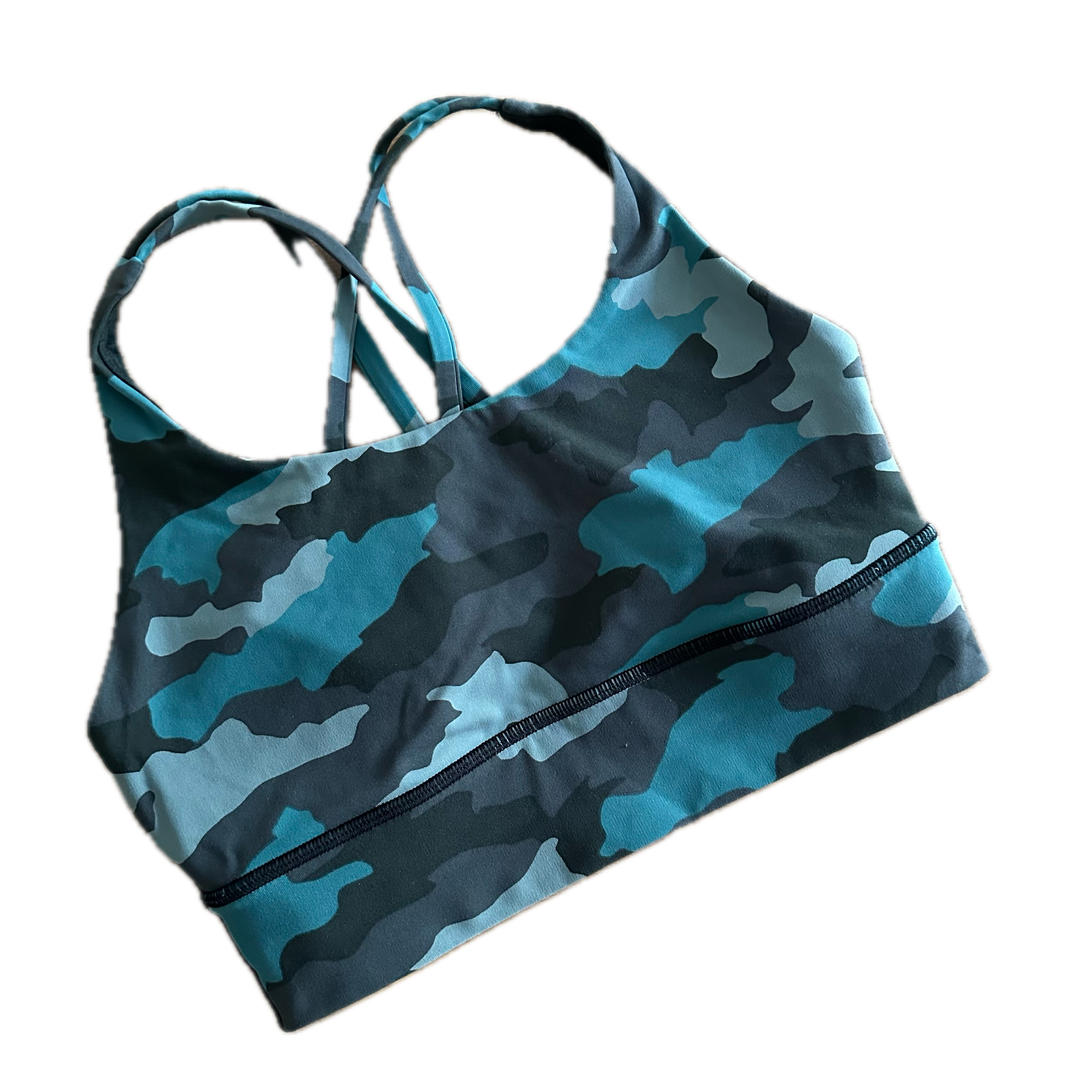 Top ancho Lululemon talla XCH camo azules