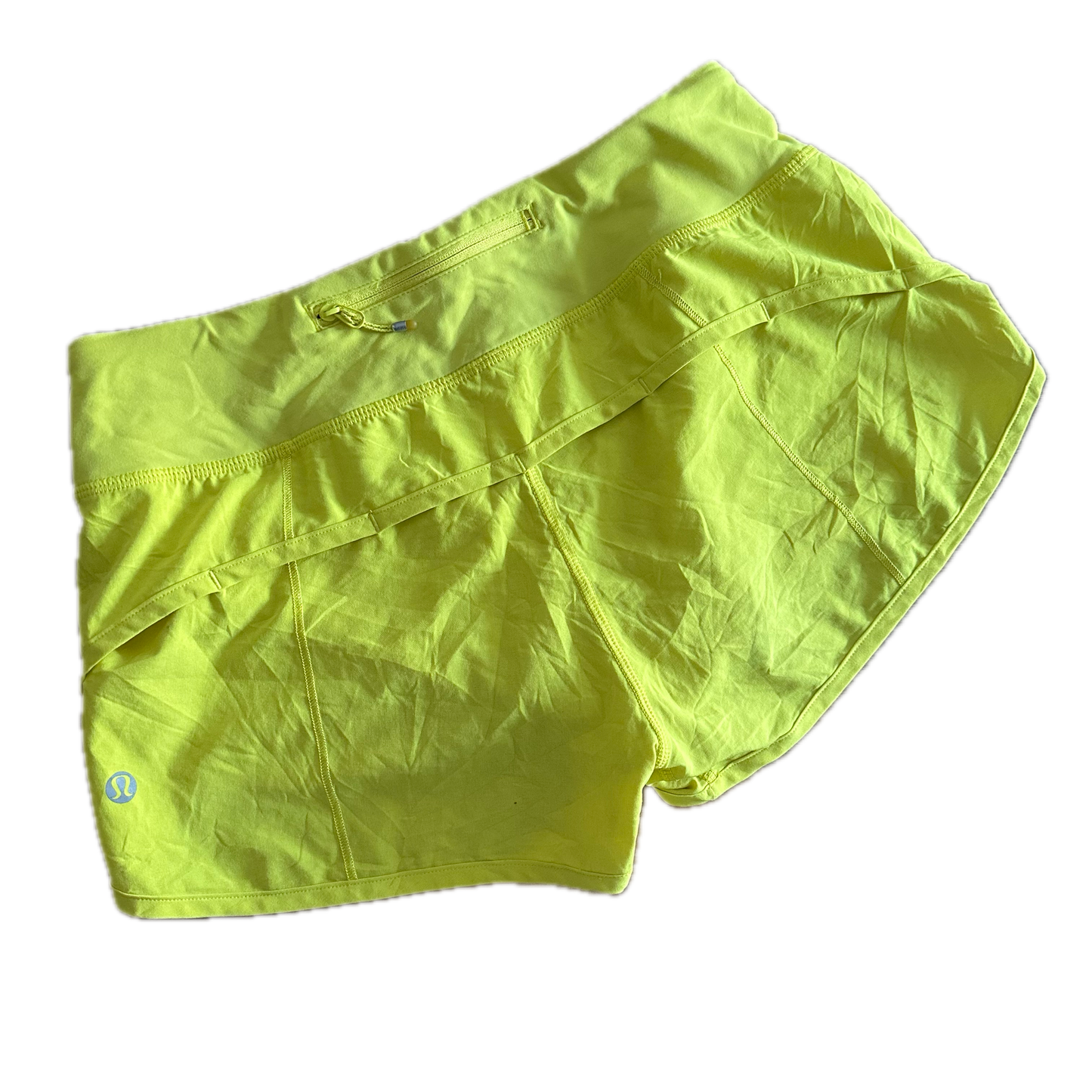Short 4 amarillo para running
