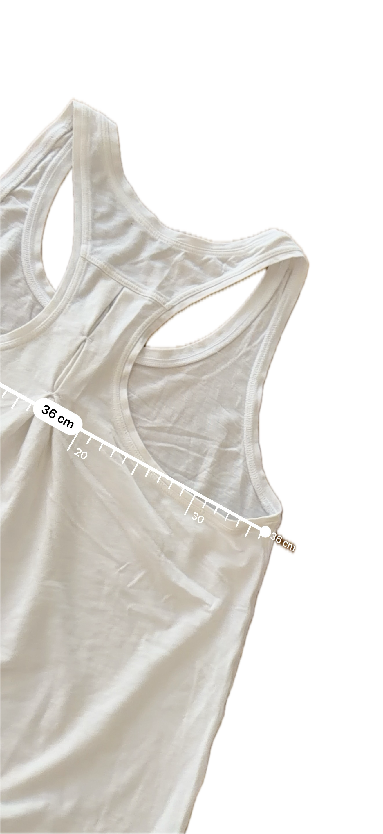 Tank Lululemon talla 6 color blanco tela Vitasea™