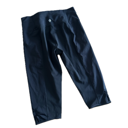 Legging corto 4 negro pretina ancha