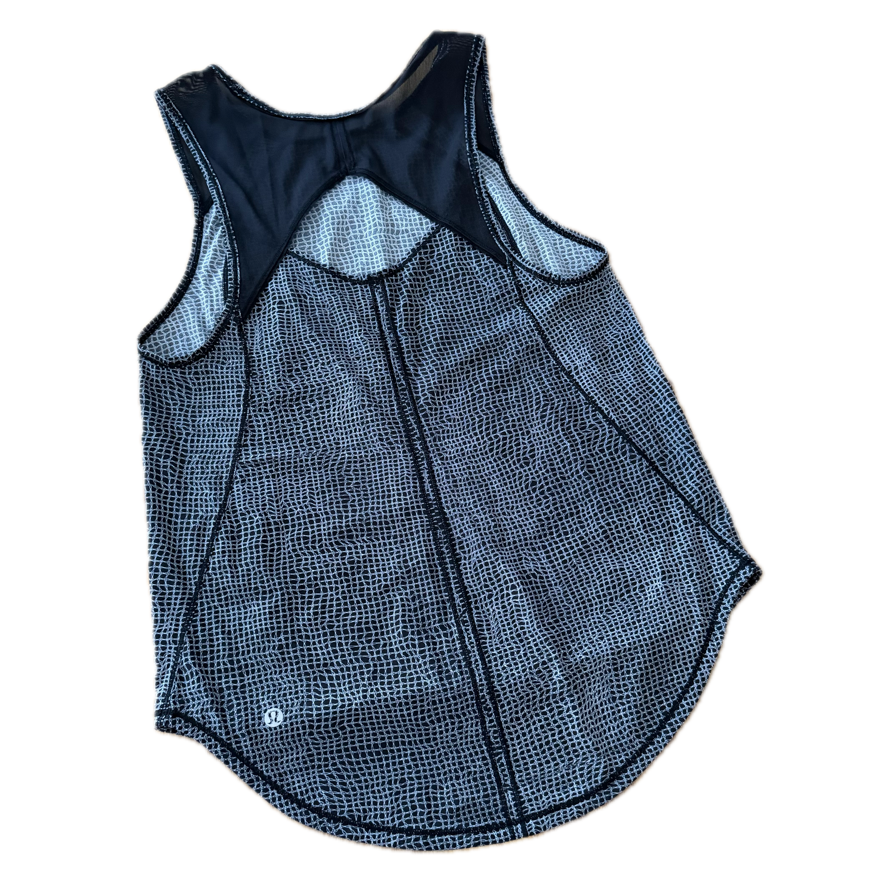 Tank Lululemon talla 6 color print negro tela Nulux™