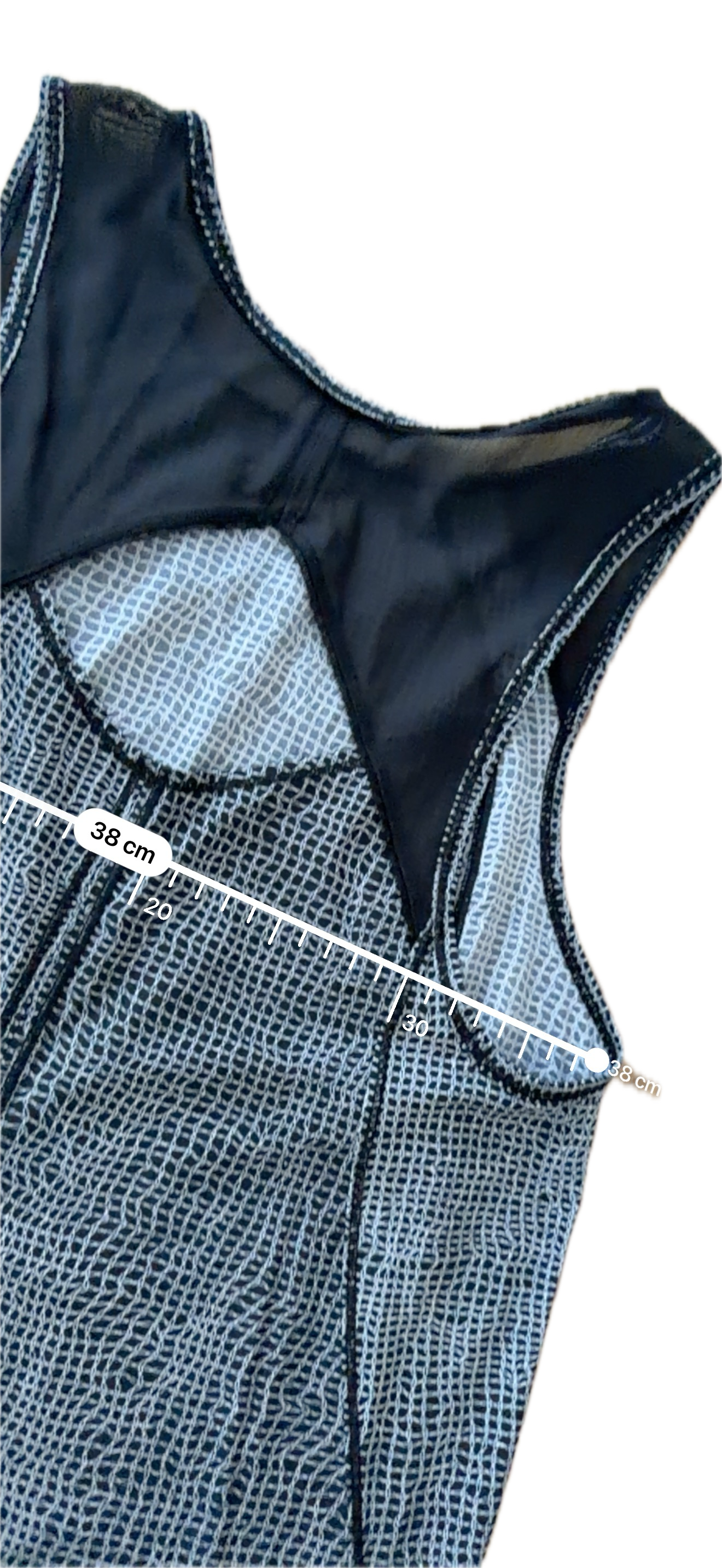 Tank Lululemon talla 6 color print negro tela Nulux™