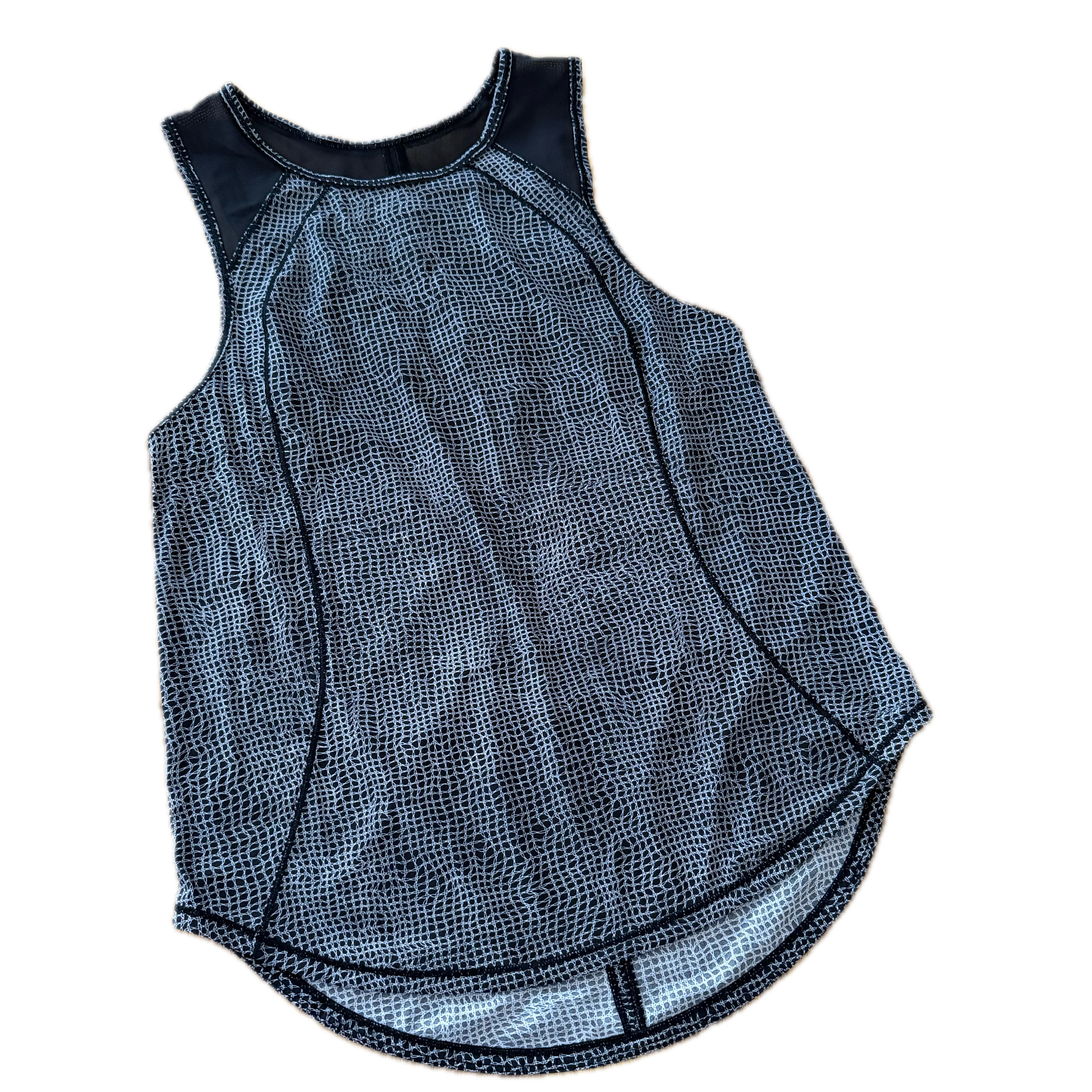 Tank Lululemon talla 6 color print negro tela Nulux™