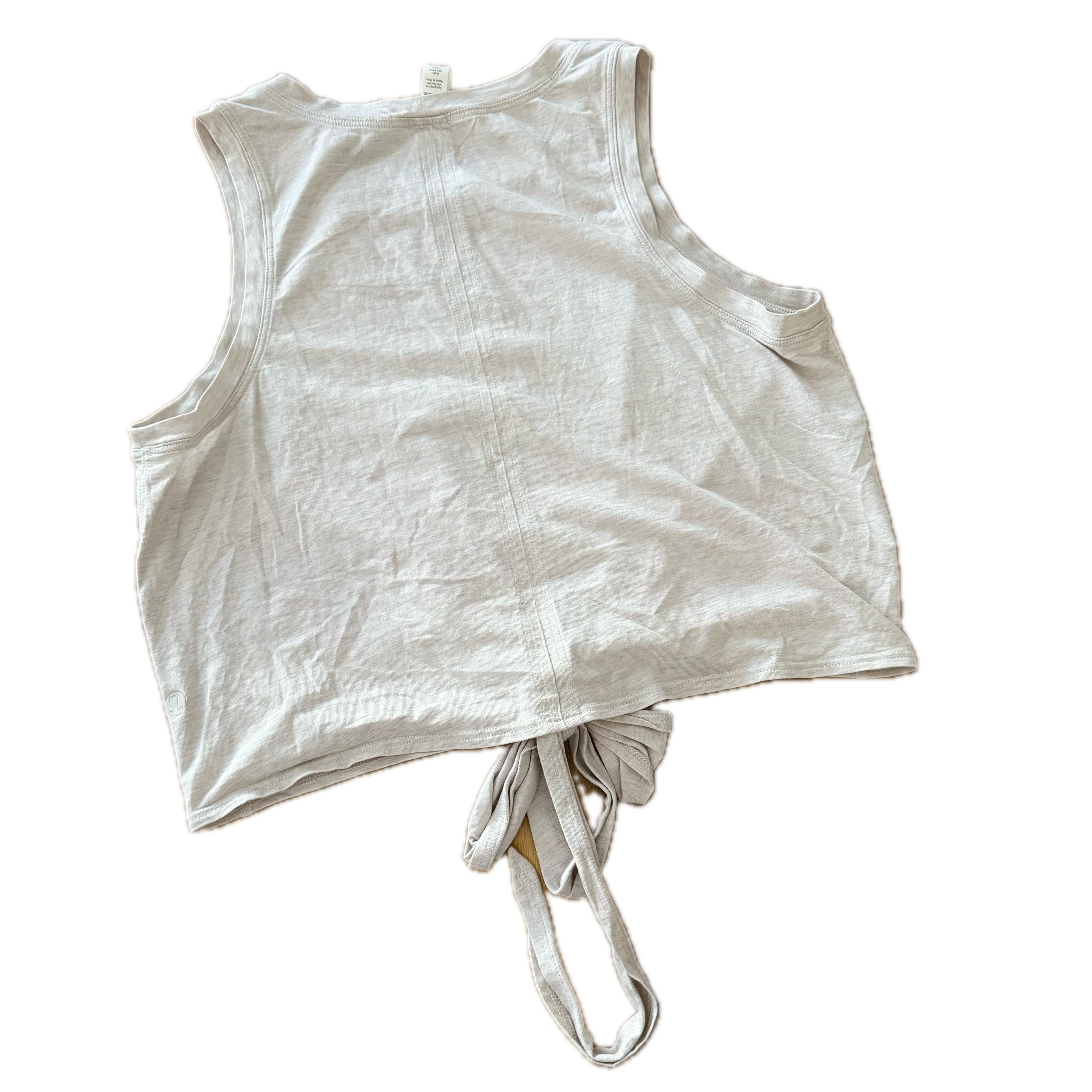 Tank Lululemon talla 6 color blanco tela Pima cotton™
