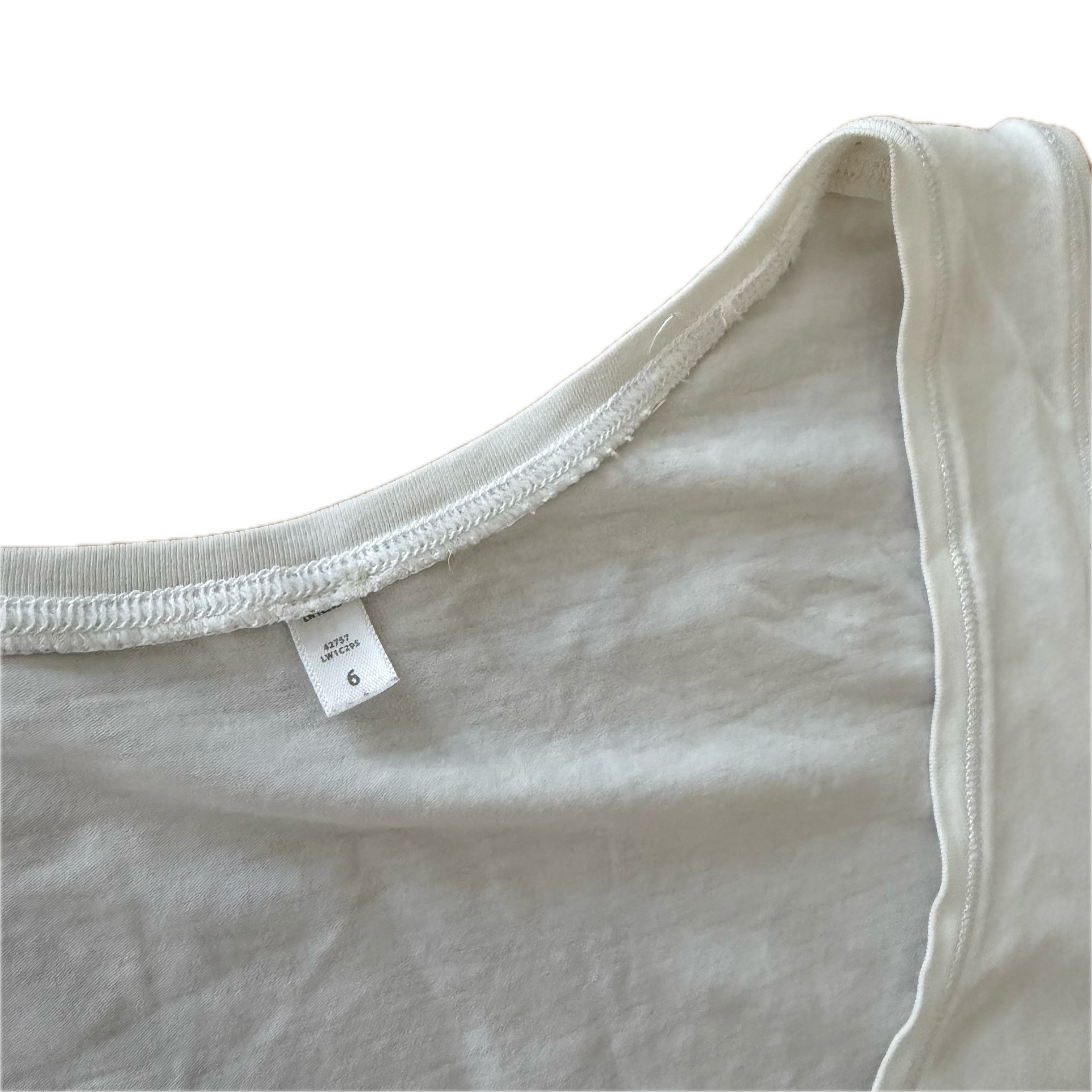Tank Lululemon talla 6 color blanco tela Vitasea™