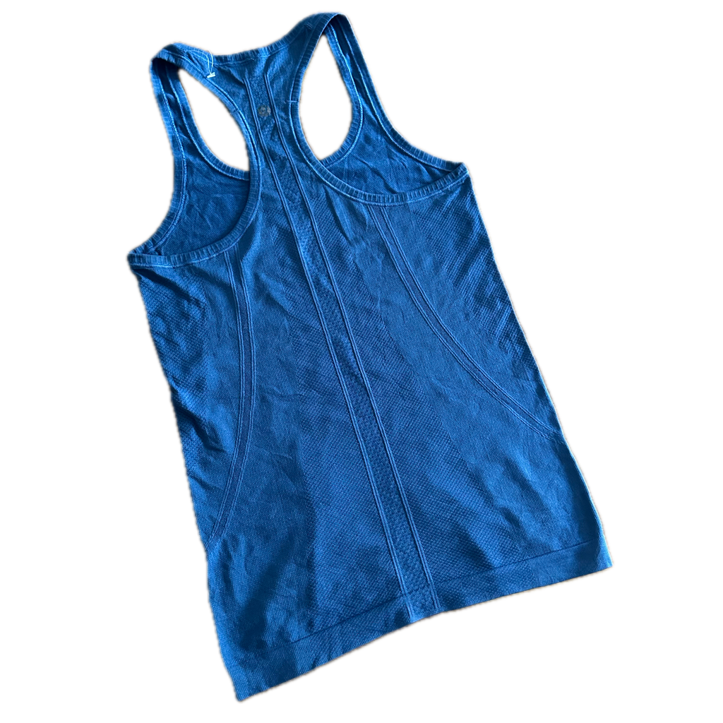 Playera Lululemon talla XCH azul rey para running