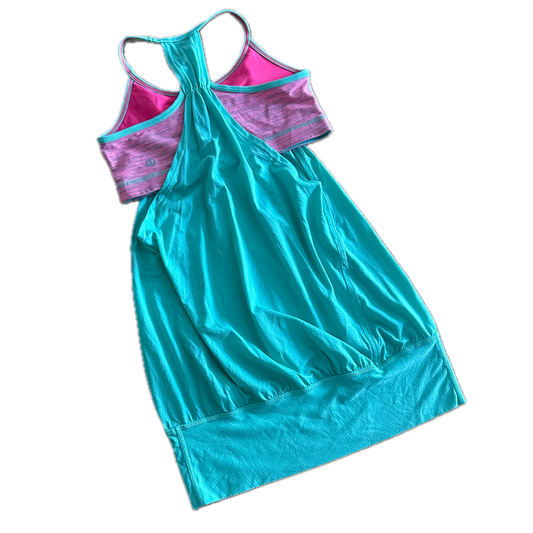 Tank top 4 aqua con top rosa