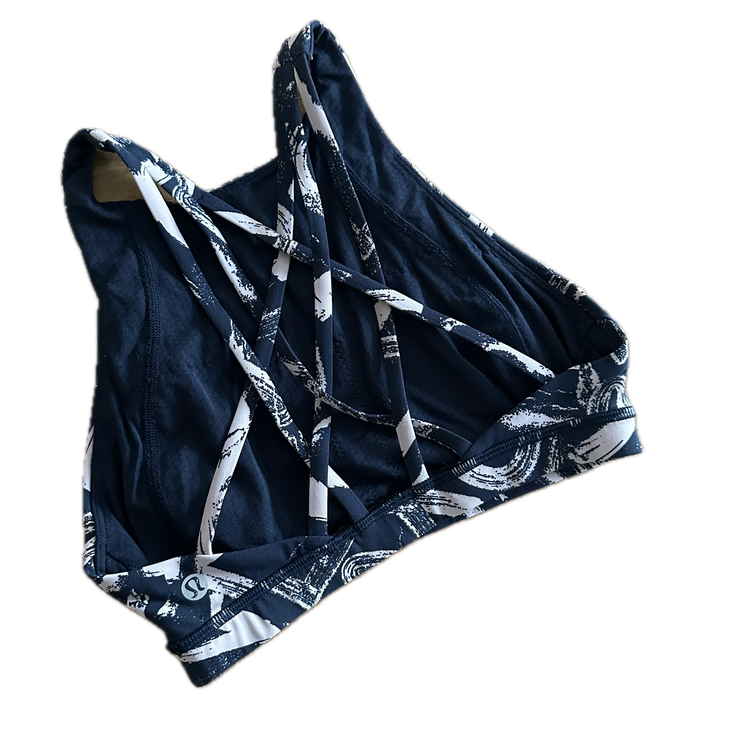 Top 2 halter print blanco y negro