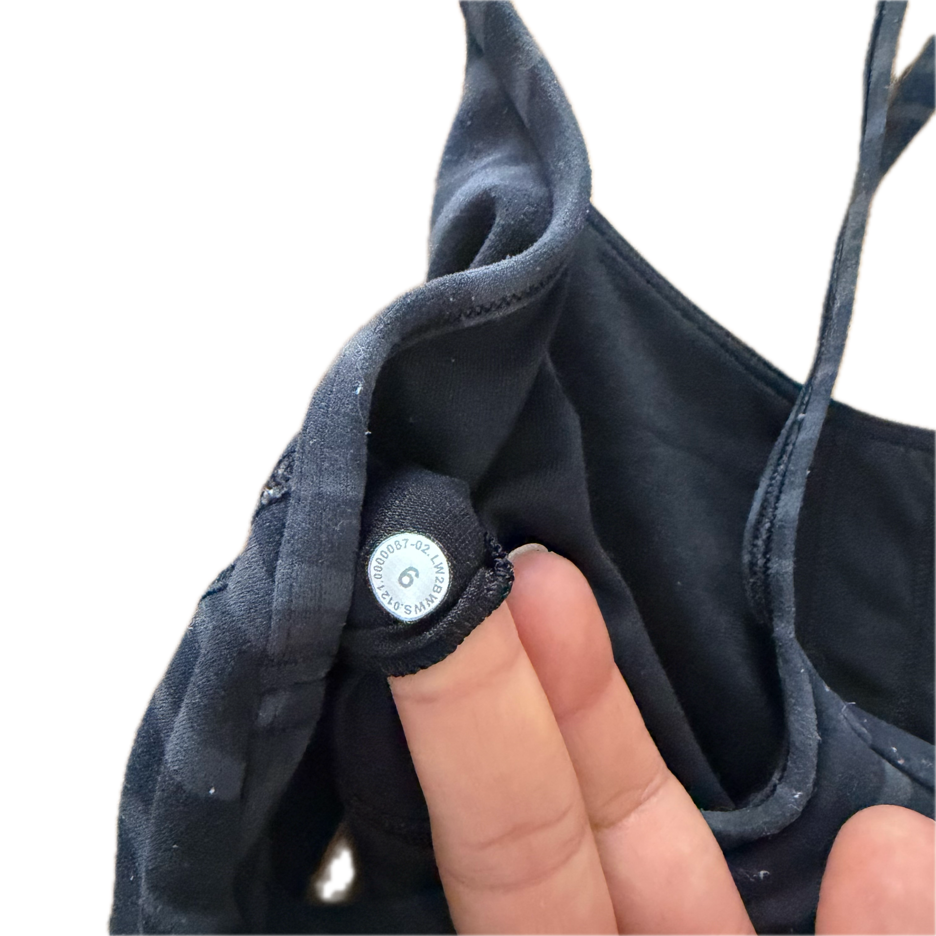 Top Lululemon talla 6 color gris tela Nulu™