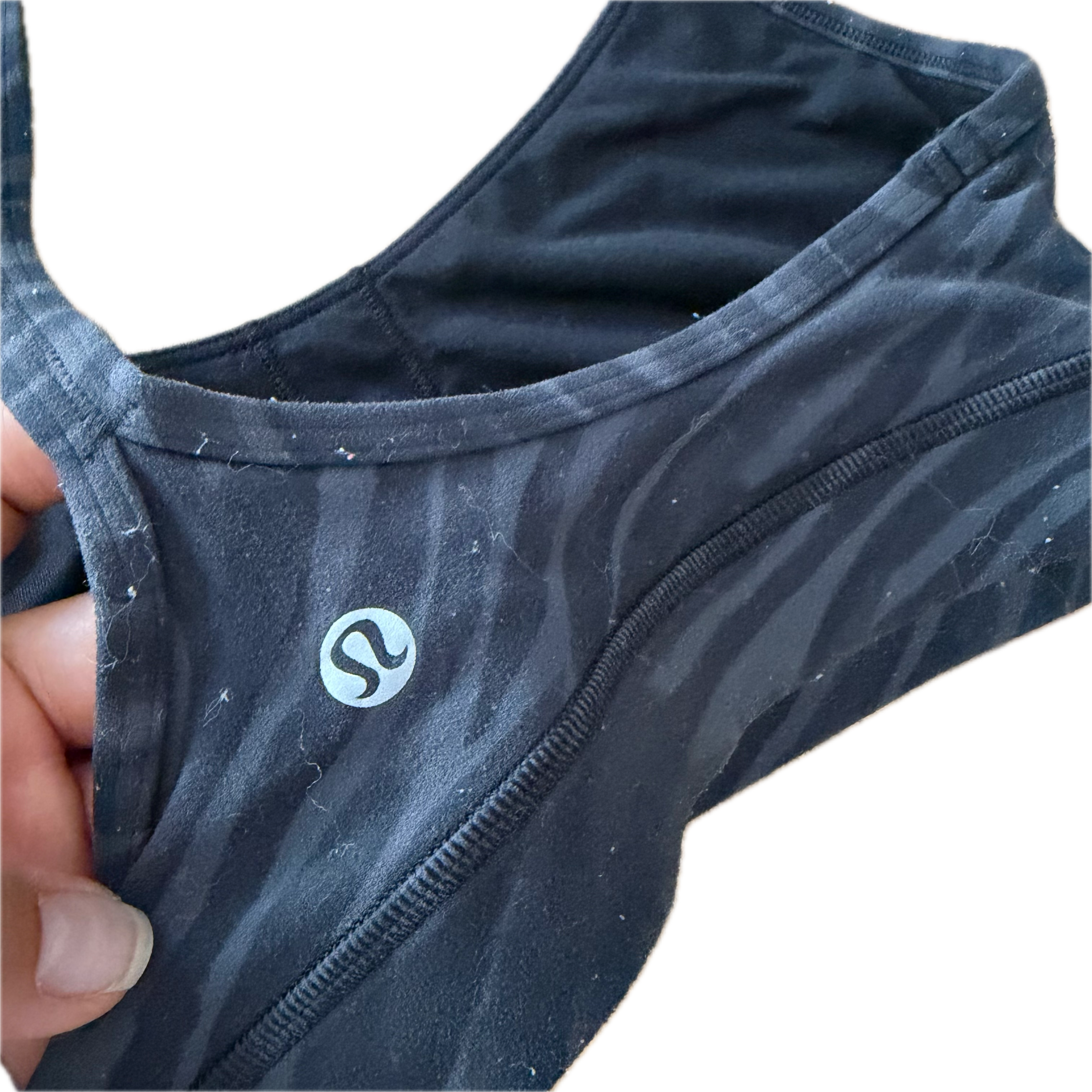 Top Lululemon talla 6 color gris tela Nulu™