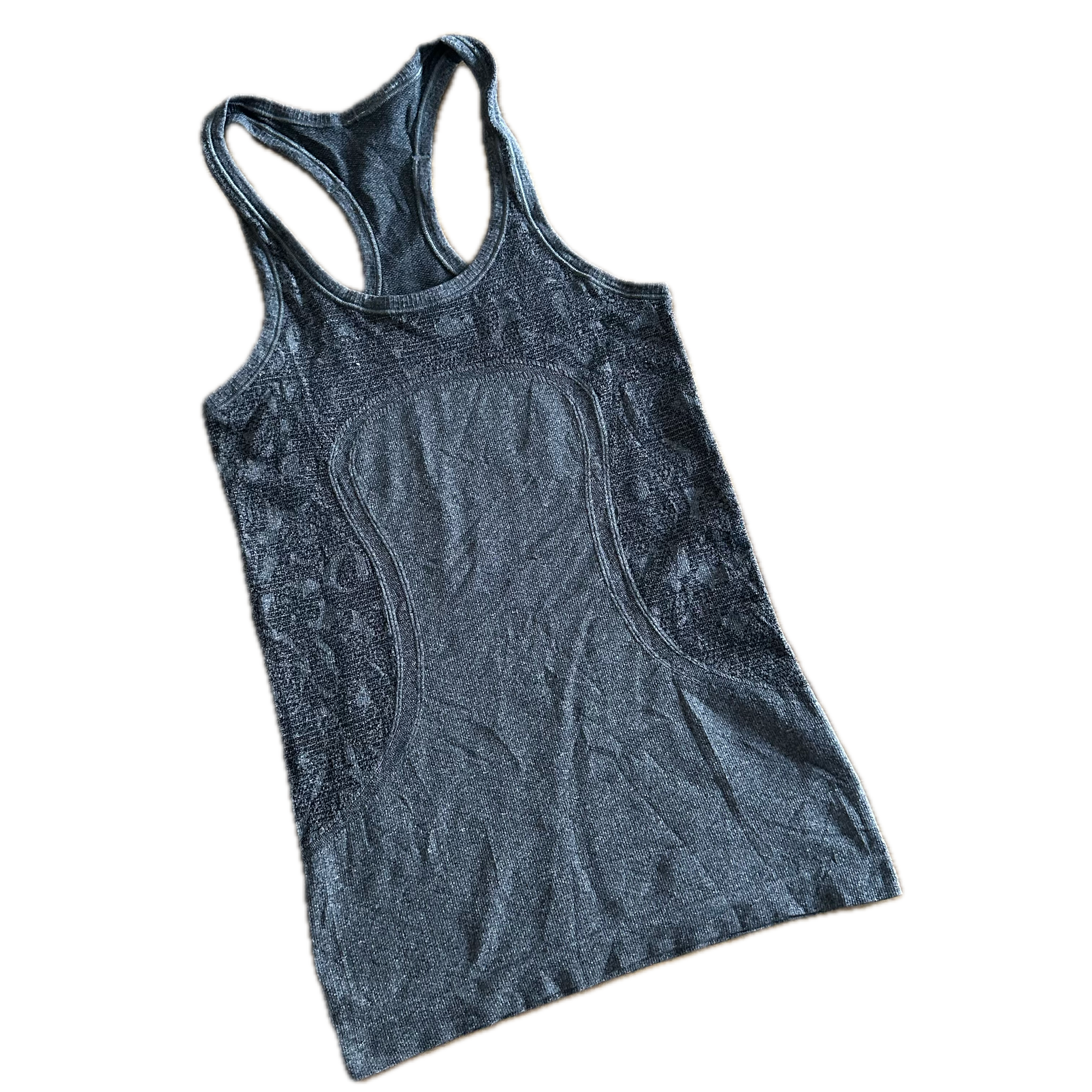 Tank Lululemon talla 2XCH gris jaspeada