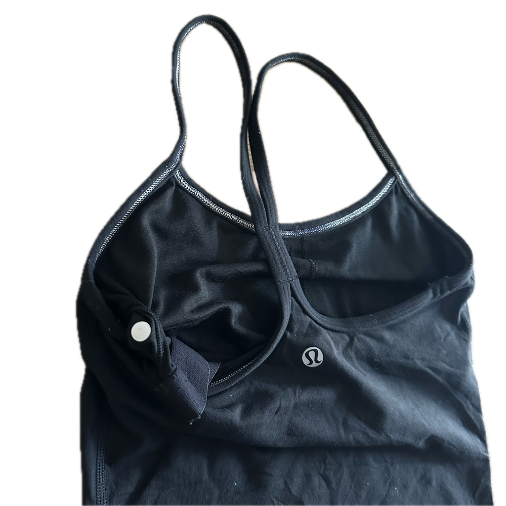 Tank top Lululemon talla 2XCH negra básica